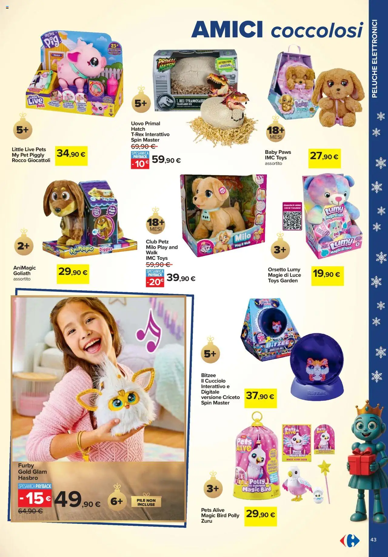 Volantino Carrefour del 24.10.2025 | Pagina: 43 | Prodotti: Pile, Peluche, The