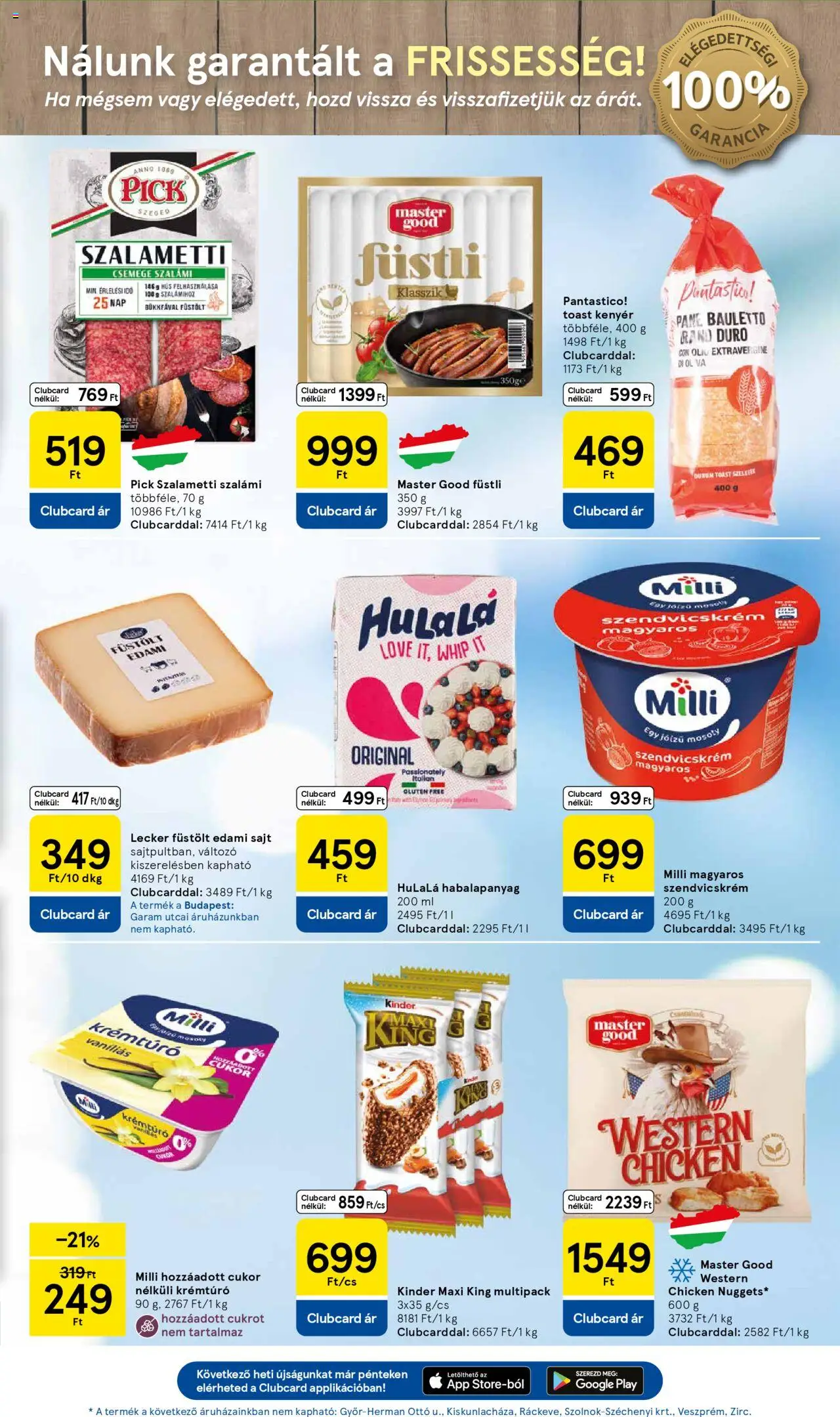 Tesco akciós ujság - amely érvényes a következő dátumtól: 21.10.2025 | Oldal: 3 | Termékek: Szendvicskrém, Pick, Kenyér, Toast kenyér