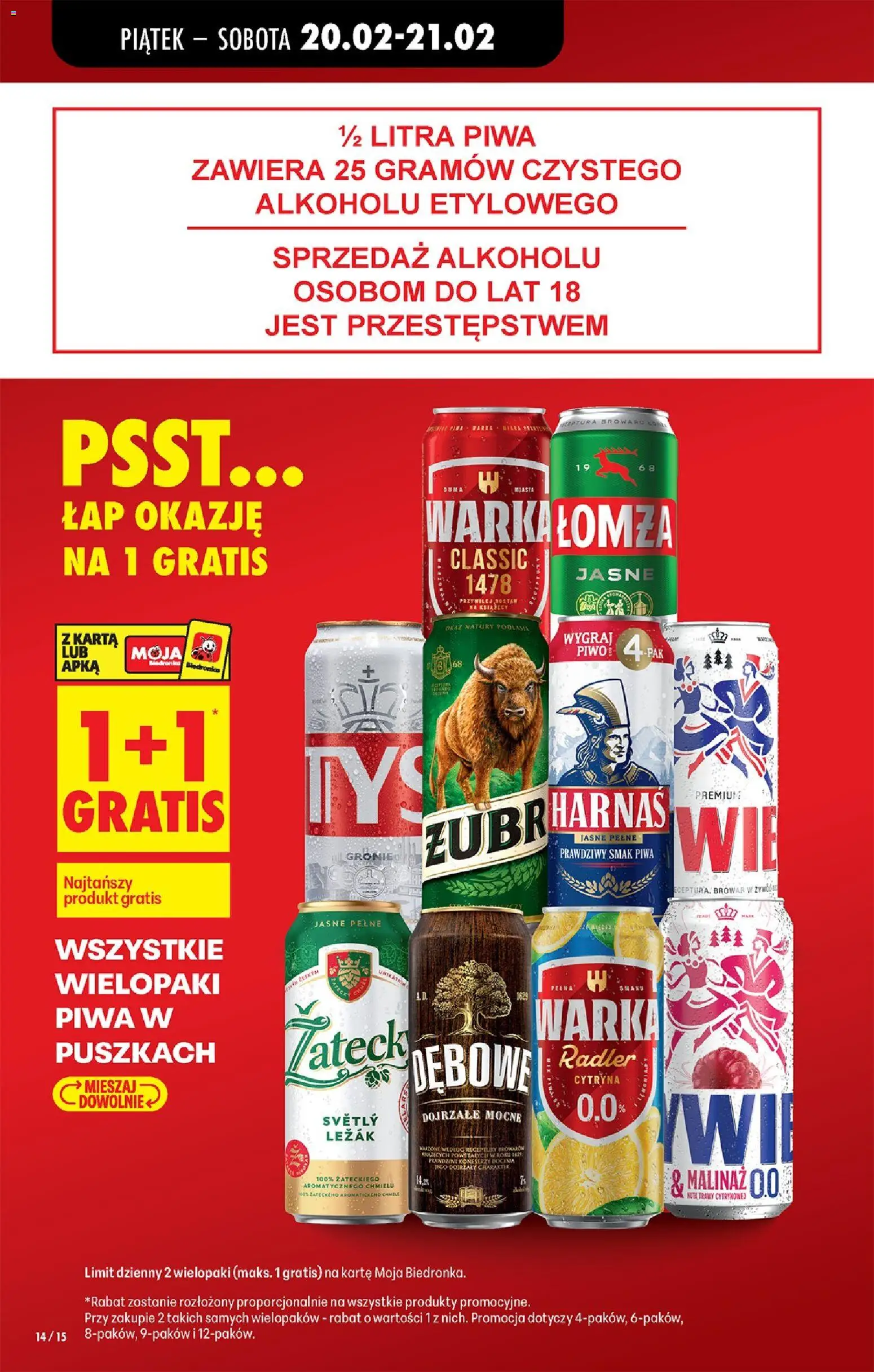 Biedronka Polsko leták - W tym tygodniu od 19.02.2026 | Strana: 16 | Produkty: Radler