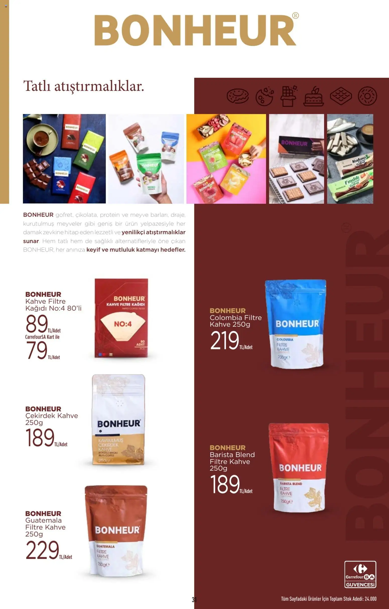 CarrefourSA Katalog - 04.12.2025 tarihinden itibaren geçerlidir | Sayfa: 31 | Ürünler: Gofret, Kahve, Fındık, Meyve