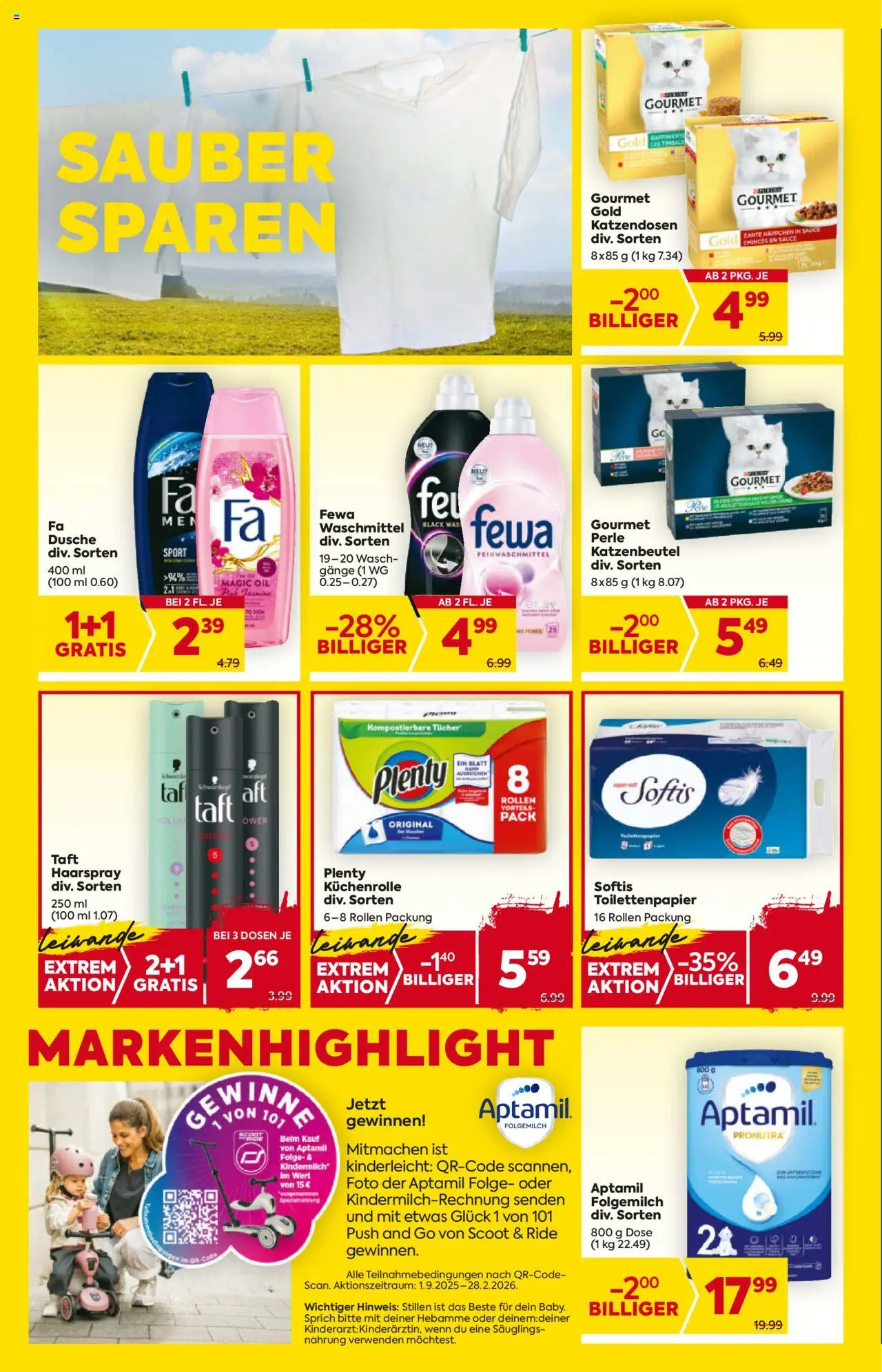 Billa Flugblatt - Steiermark gültig ab 18.09.2025 | Seite: 18 | Produkte: Dusche, Haarspray, Waschmittel