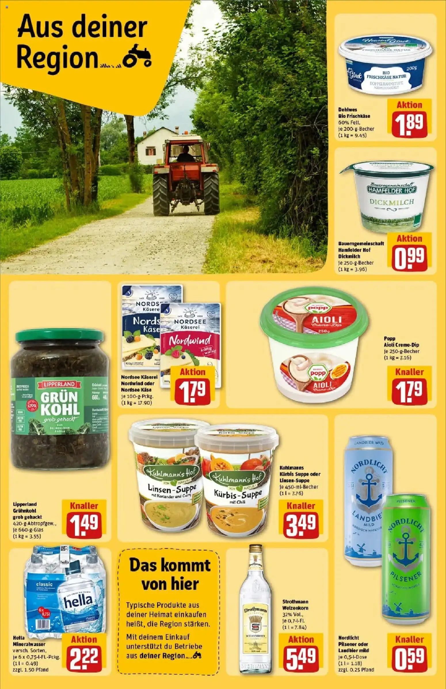 Rewe prospekt Bielefeld	 – gültig ab 26.01.2026 | Seite: 26 | Produkte: Mineralwasser, Hella, Chili, Kürbis