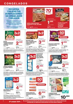 Hipercor catálogo │ válido desde el 11.09.2025 | Página: 10 | Productos: Jamón, Pizza, Bolsa, Canelones