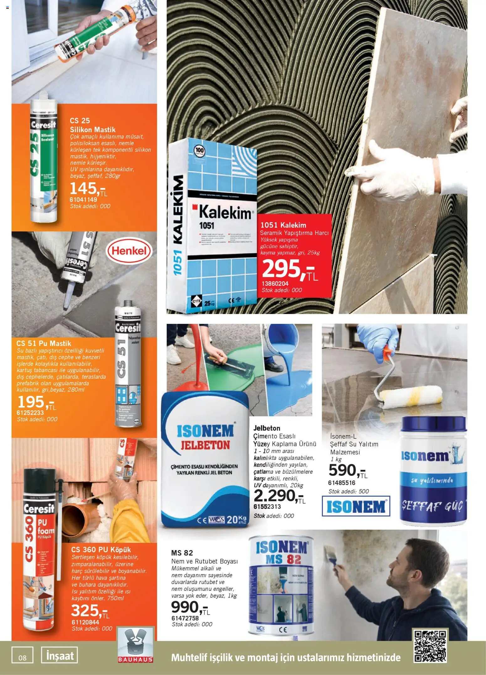 Bauhaus Katalog - 28.02.2026 tarihinden itibaren geçerlidir | Sayfa: 8 | Ürünler: Su, Kartuş