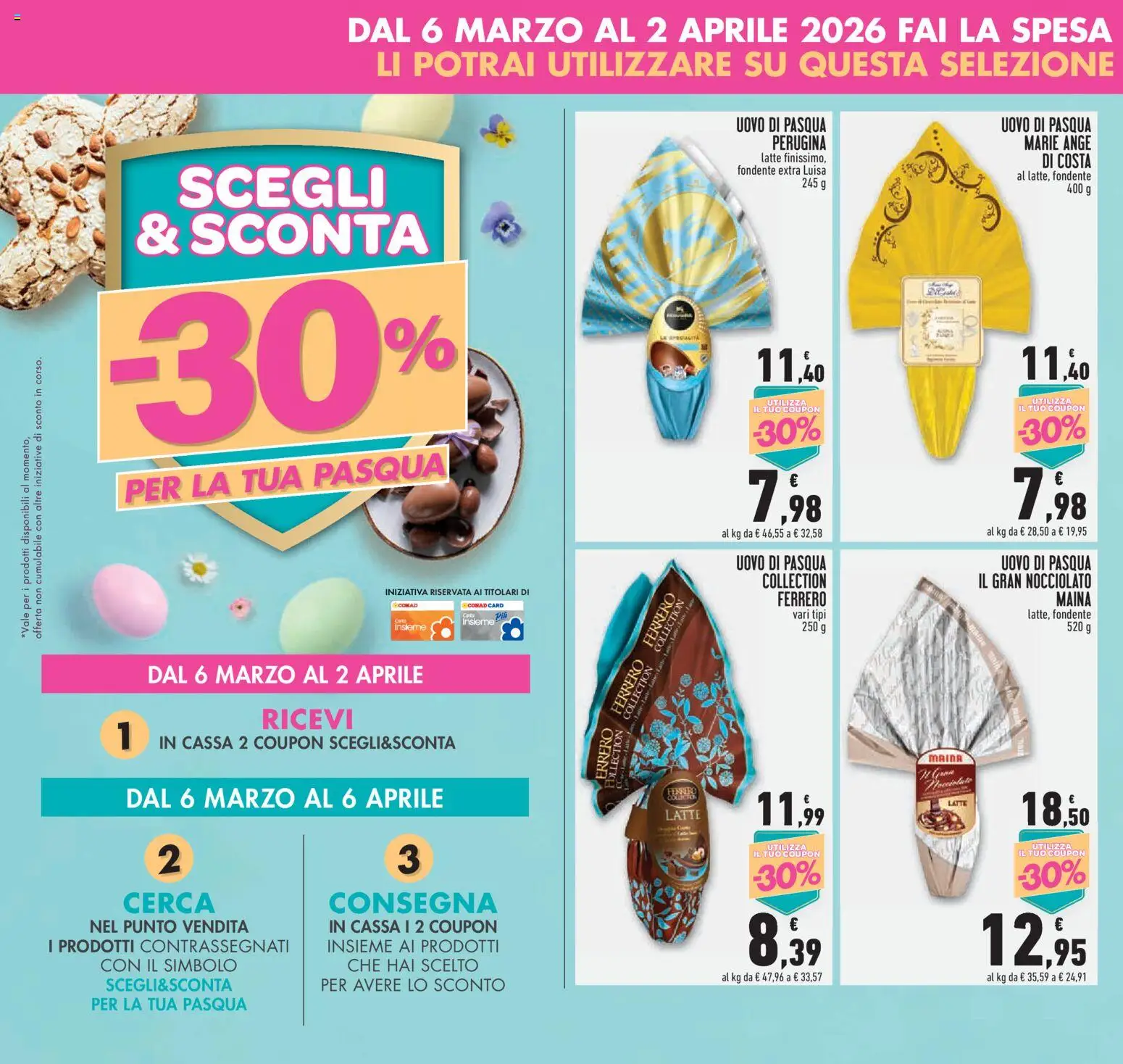 Volantino Conad del 12.03.2026 | Pagina: 12 | Prodotti: Latte, Uovo di pasqua