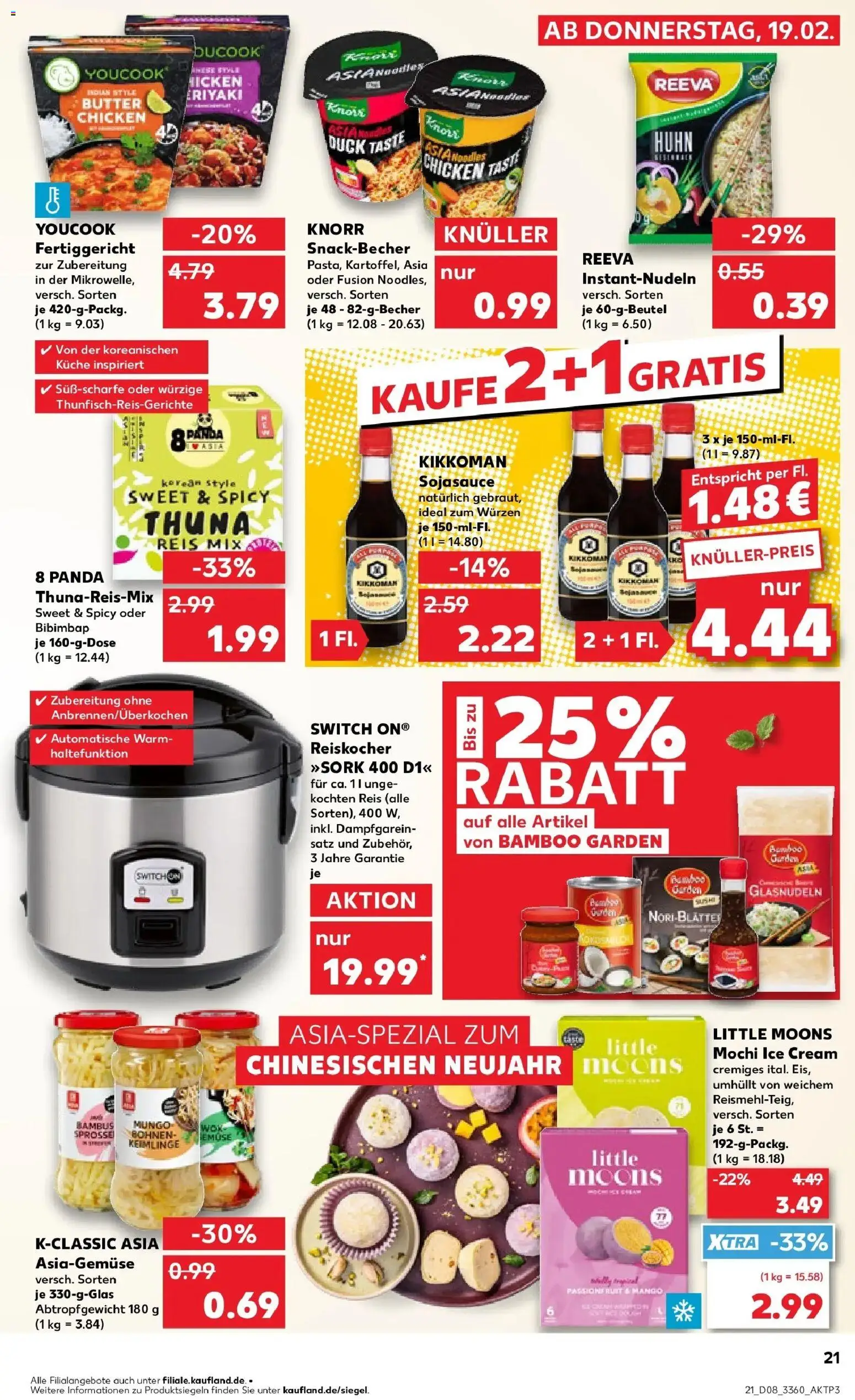 Kaufland prospekt Blankenfelde-Mahlow	 – gültig ab 22.02.2026 | Seite: 21 | Produkte: Knorr, Mango, Reis, Mochi