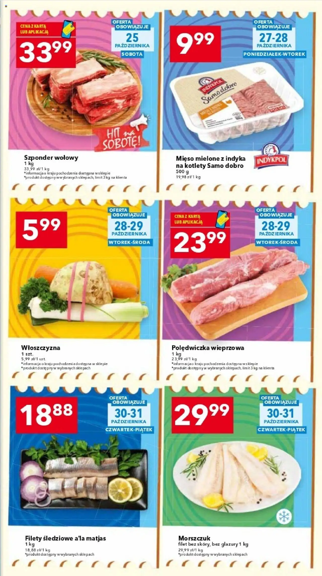 Lewiatan gazetka - Warszawa od 23.10.2025 | Strona: 5 | Produkty: Karta, Mięso, Mięso mielone, Morszczuk
