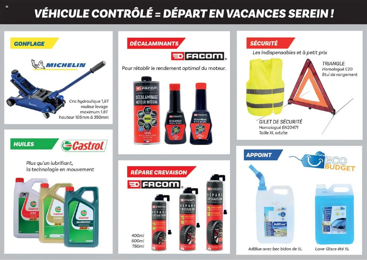  | Page: 17 | Produits: Étui, Cric hydraulique, AdBlue, Gilet