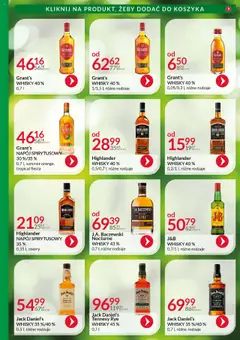 Eurocash Gazetka - Katalog Alkoholowy od 01.08.2025 | Strona: 18 | Produkty: Grant's, Jack Daniel's, Whisky, Highlander whisky