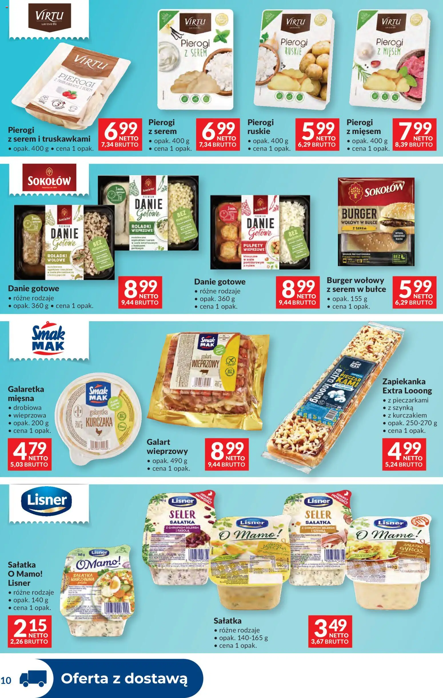 Makro Gazetka - Dystrybucja do sklepów od 20.01.2026 | Strona: 10 | Produkty: Galaretka, Pierogi, Zapiekanka, Szynka wieprzowa