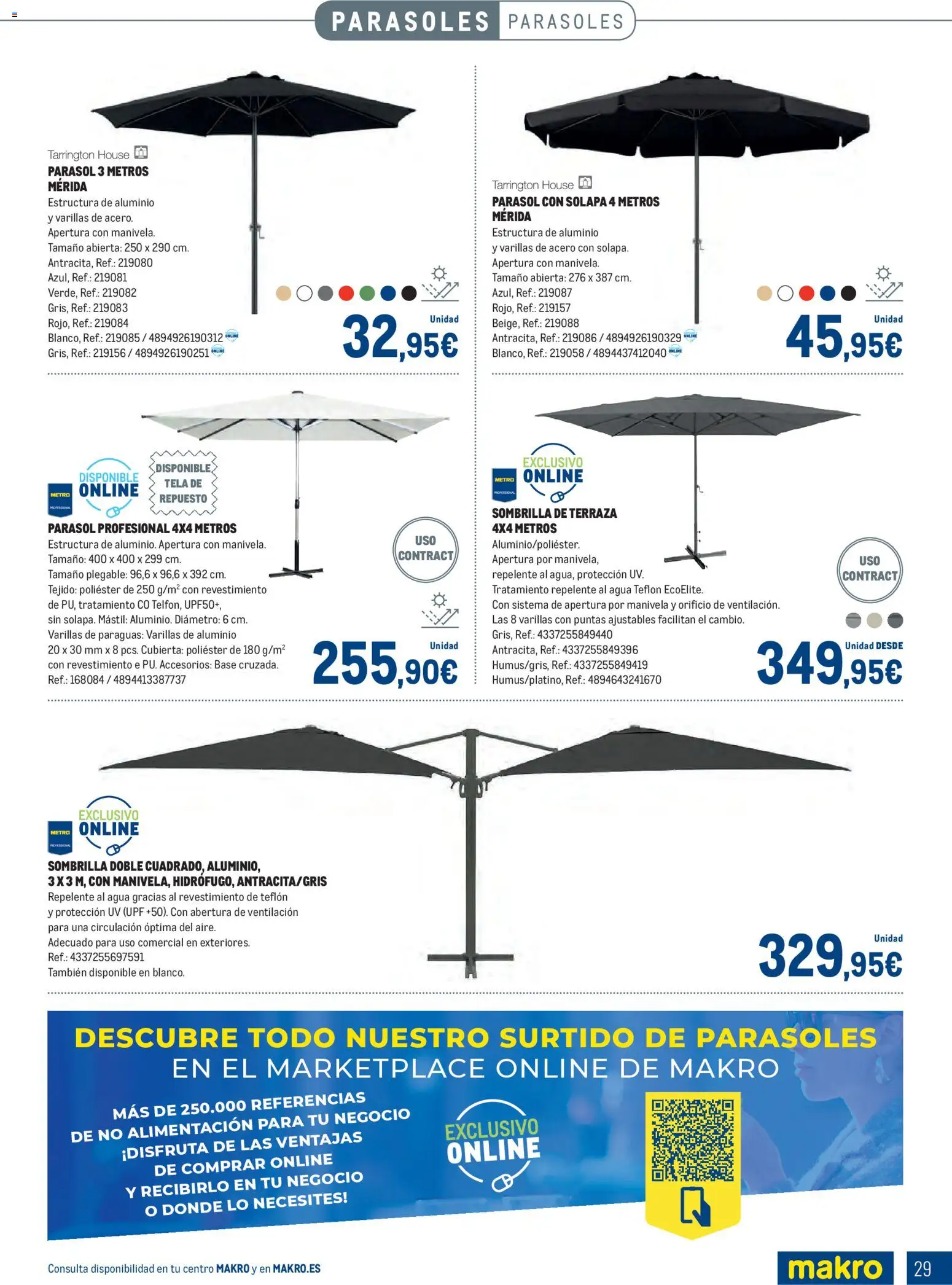 Makro - Especial Terrazas │ válido desde el 09.03.2026 | Página: 29 | Productos: Sombrilla