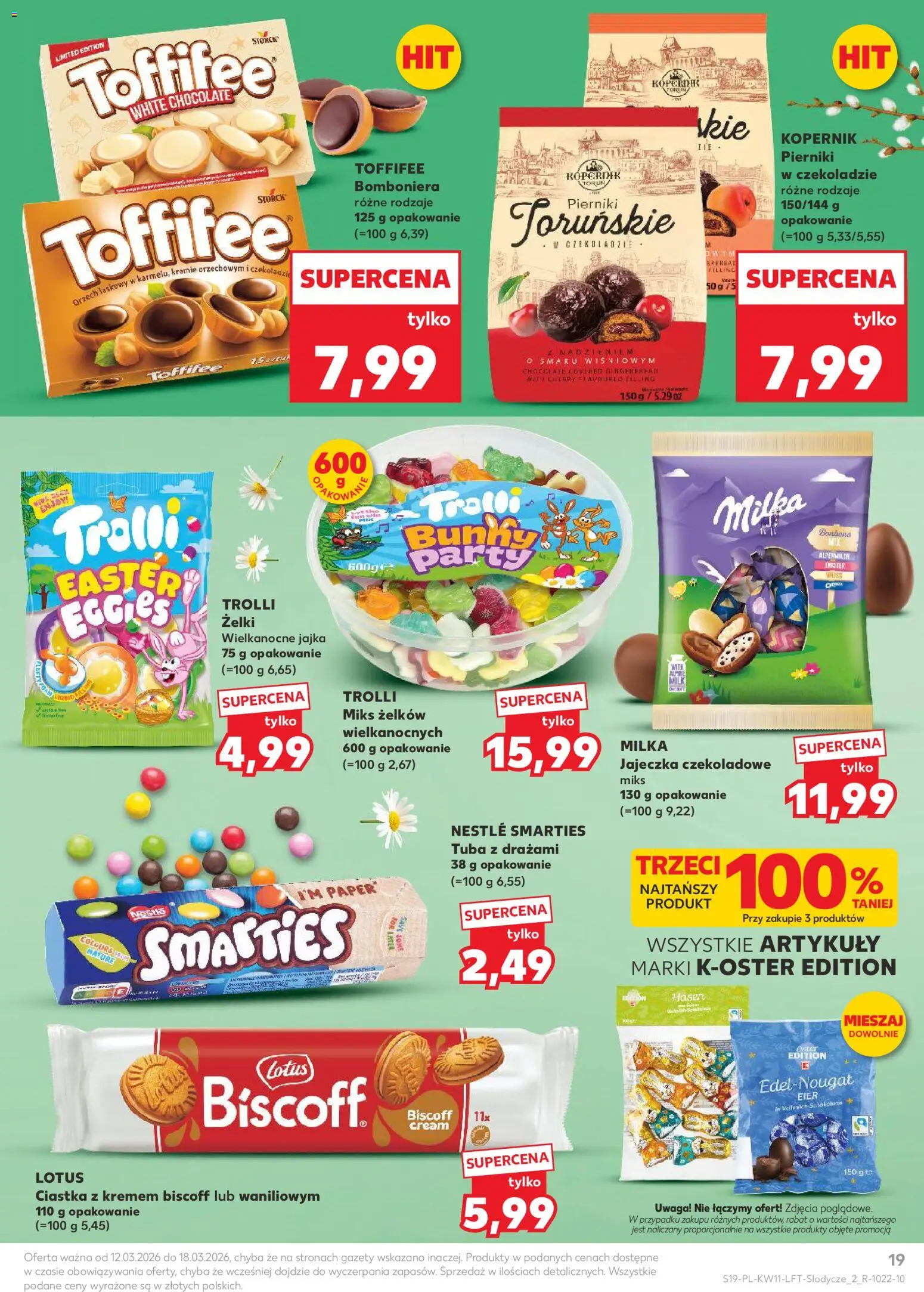 Kaufland Polsko leták od 12.03.2026 | Strana: 19 | Produkty: Tuba, Milka, Toffifee, Lotus