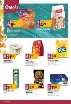 TopCC Aktionen ab 18.08.2025 | Seite: 22 | Produkte: Milch, Chips, Nüsse, Salz