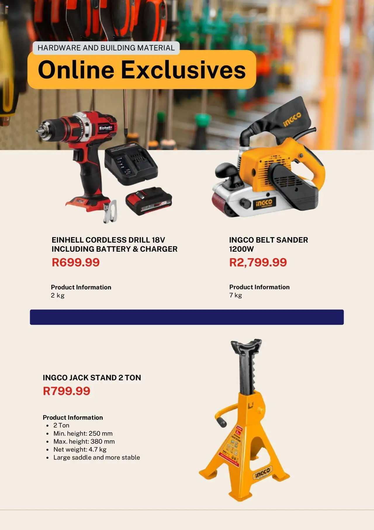 K. Carrim Specials │ valid from 19.08.2025 | Page: 5 | Products: Belt, Drill, Battery, Charger