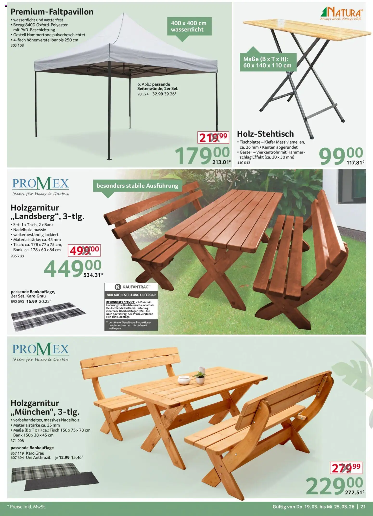 Selgros Non Food – gültig ab 19.03.2026 | Seite: 21 | Produkte: Tisch