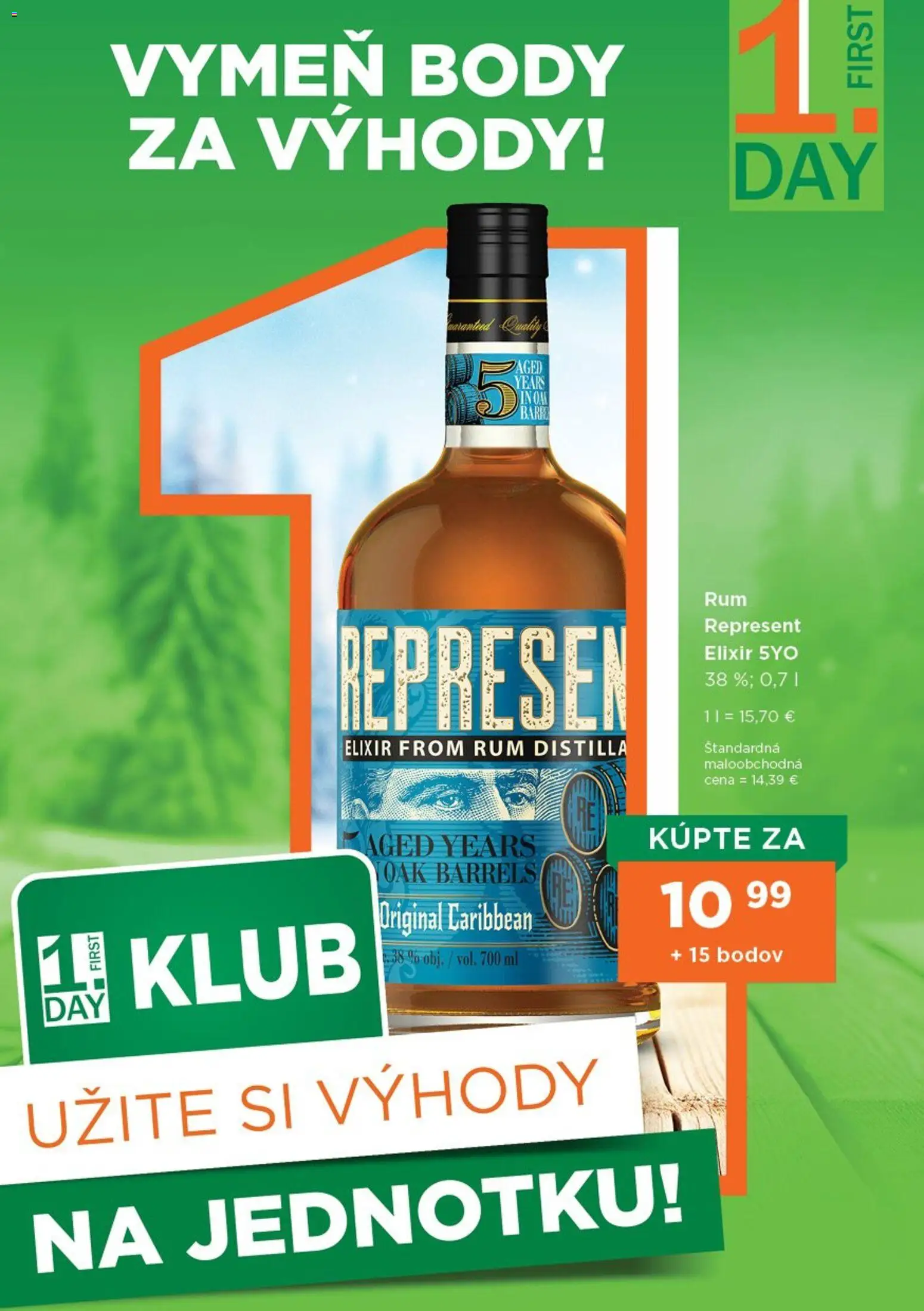 Nové 1day akcie – leták je platný od 01.11.2025 | Strana: 1 | Produkty: Rum