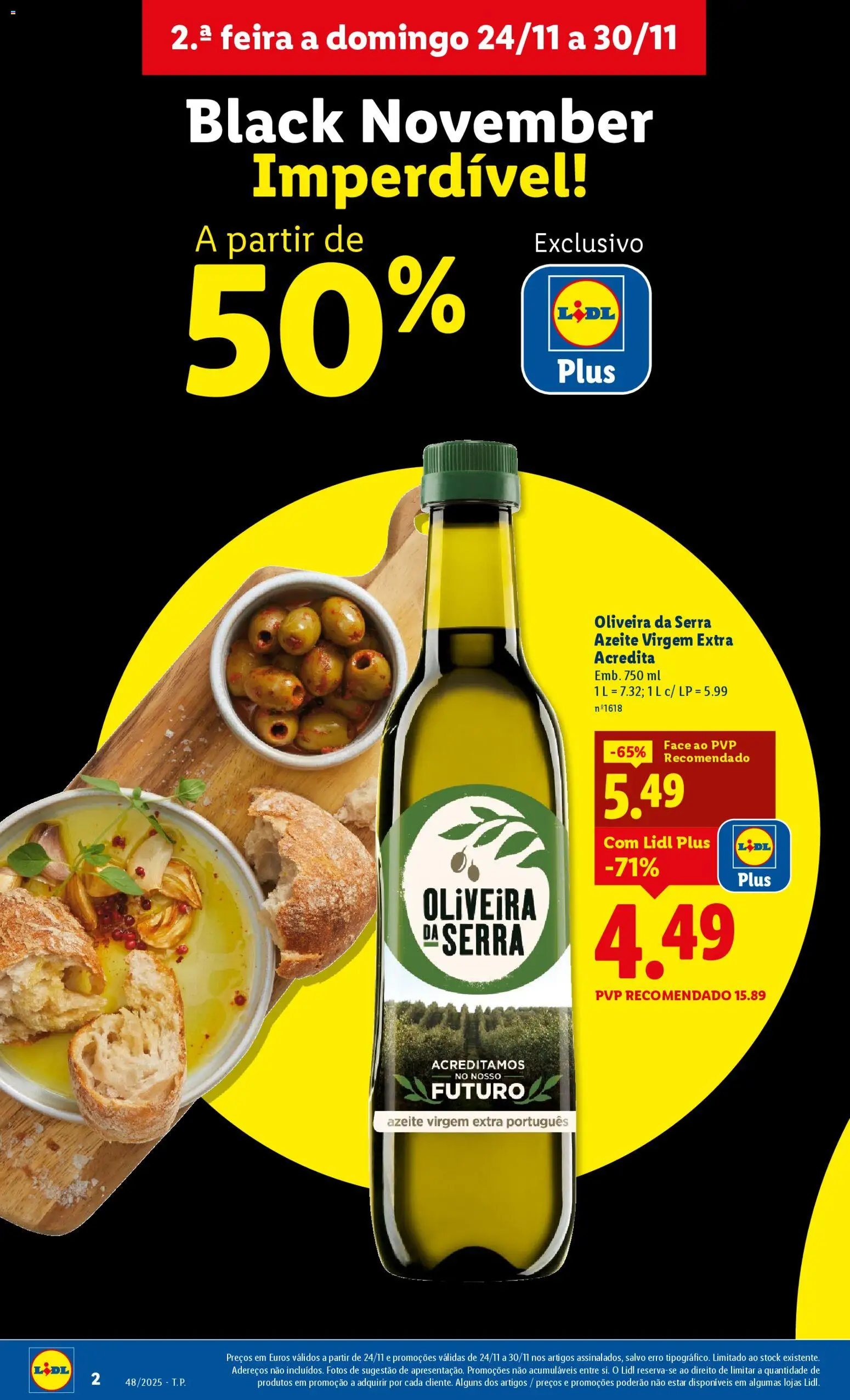 Lidl Black Friday │ válido de 24.11.2025 | Página: 2 | Produtos: Azeite