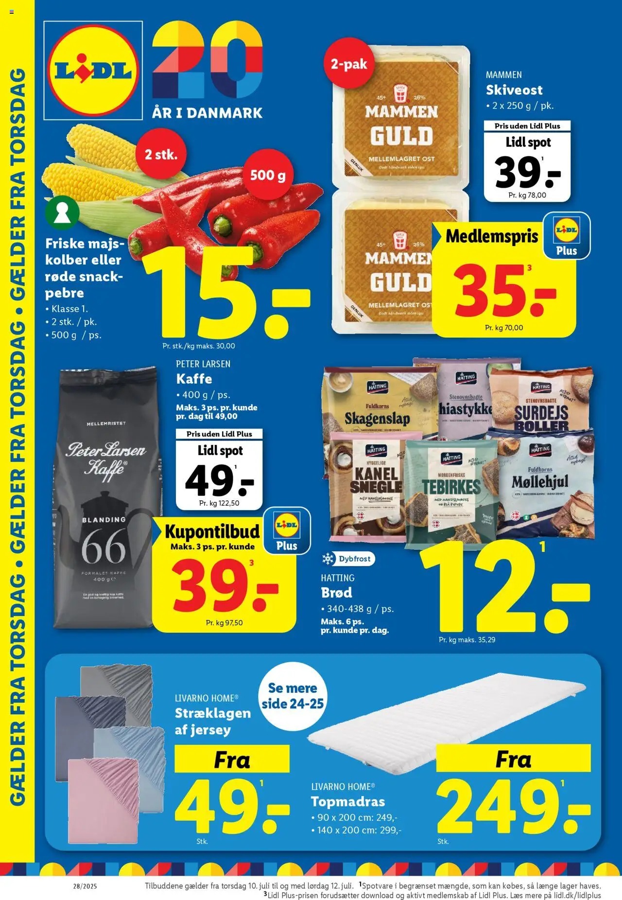 Lidl Tilbudsavis gyldig fra 06.07.2025 | Side: 26 | Produkter: Majskolber, Kanel, Skiveost, Søm