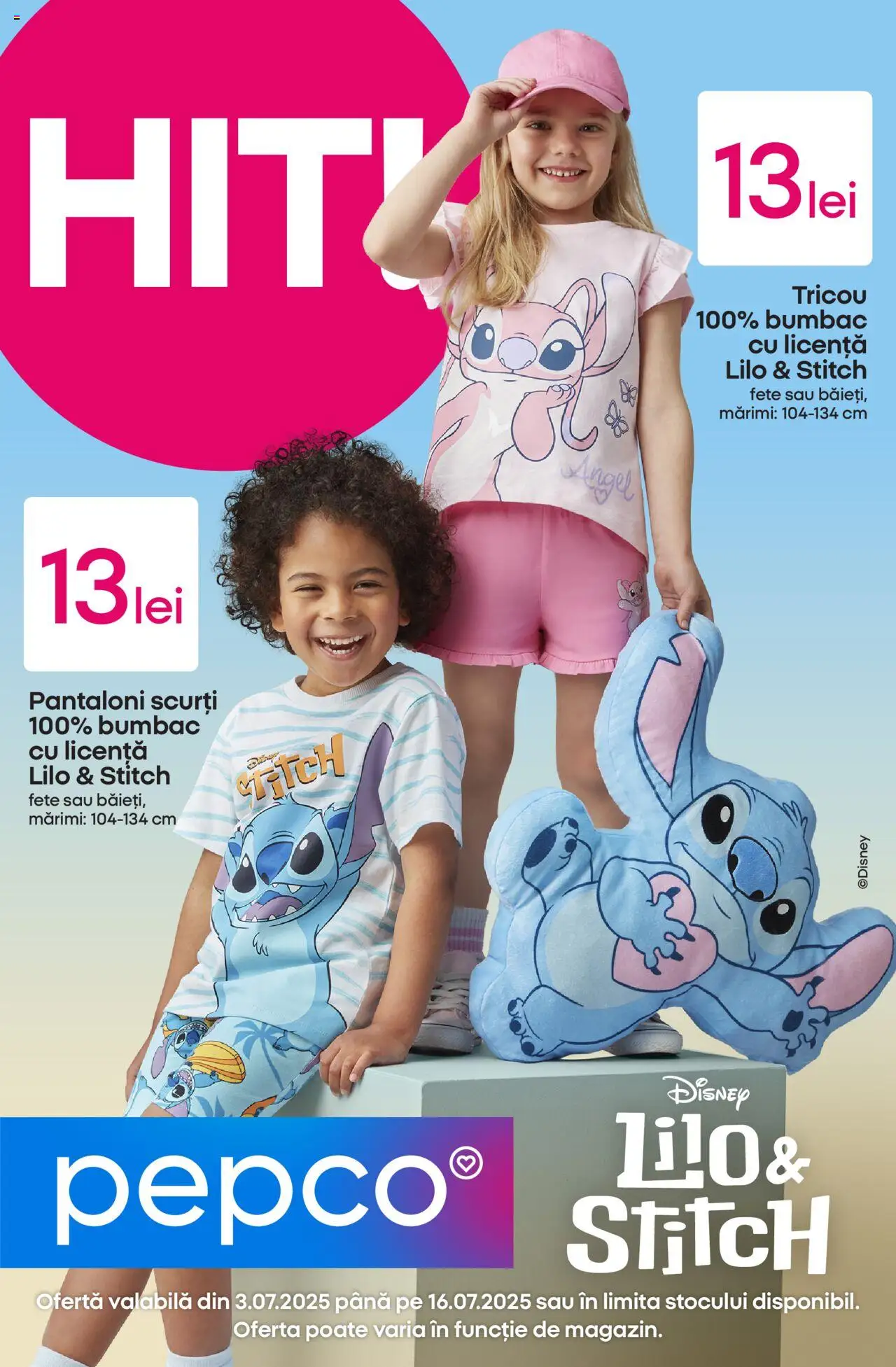Catalog Pepco – valabil de la 03.07.2025 | Pagină: 1 | Produse: Tricou, Pantaloni, Pantaloni scurți