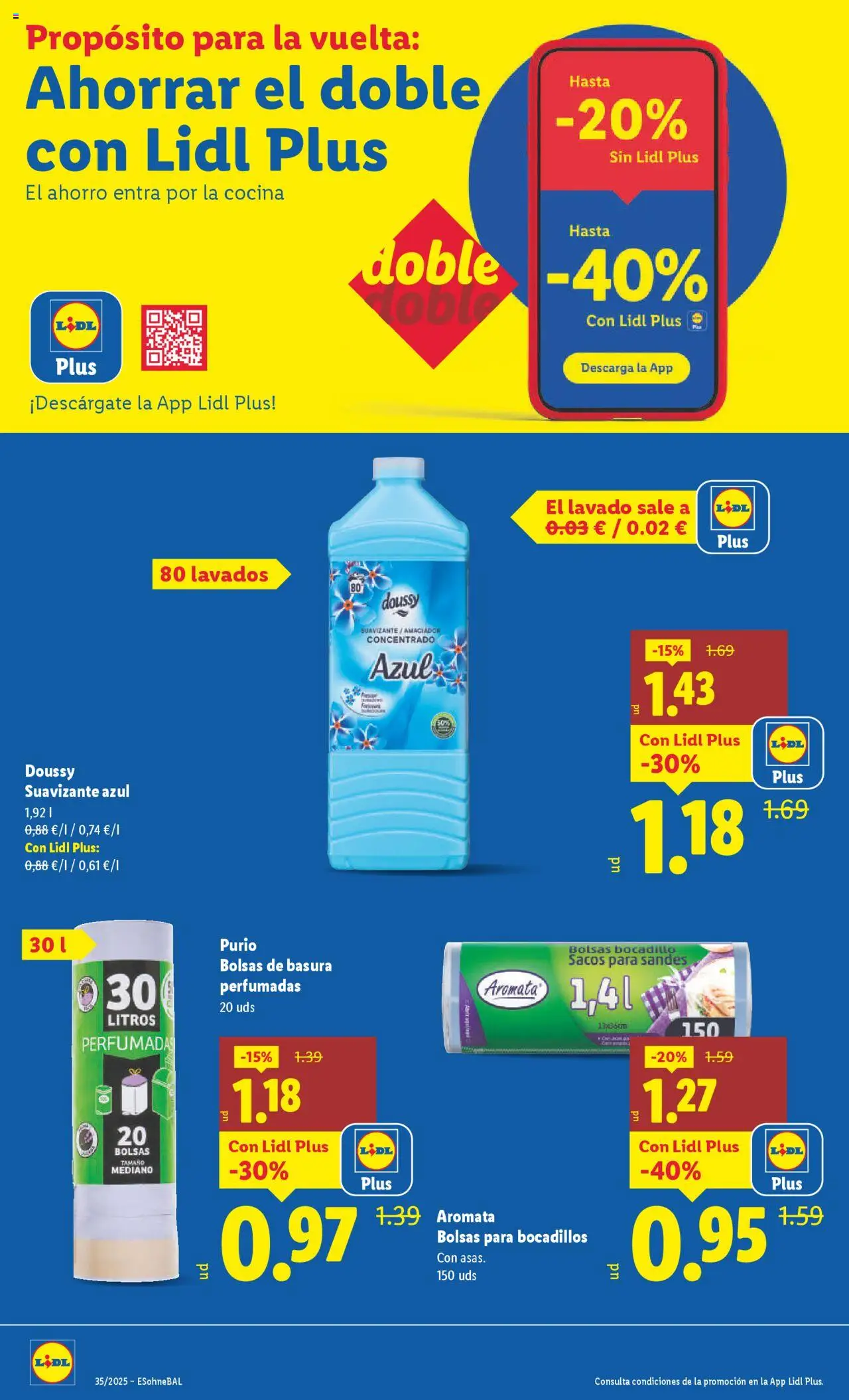 Lidl catálogo VAL │ válido desde el 25.08.2025 | Página: 6 | Productos: Suavizante, Cocina