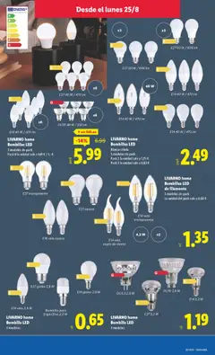 LIVARNO home Bombilla LED, 4 modelos. │ válido desde el 25.08.2025 | Página: 11 | Productos: Vela, Bombilla