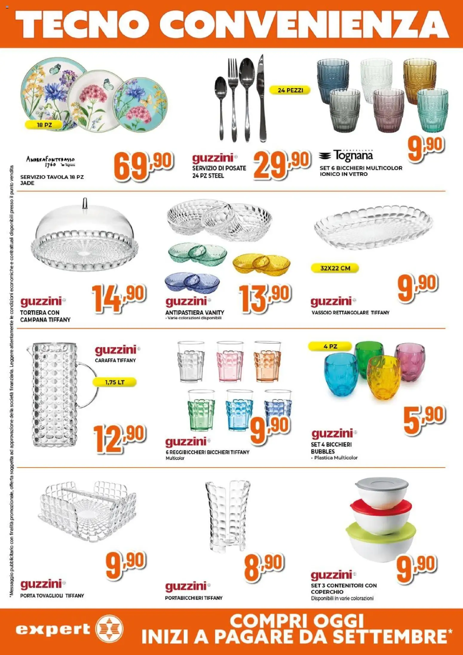 Volantino Expert del 26.03.2026 | Pagina: 21 | Prodotti: Posate, Caraffa, Tortiera, Vassoio
