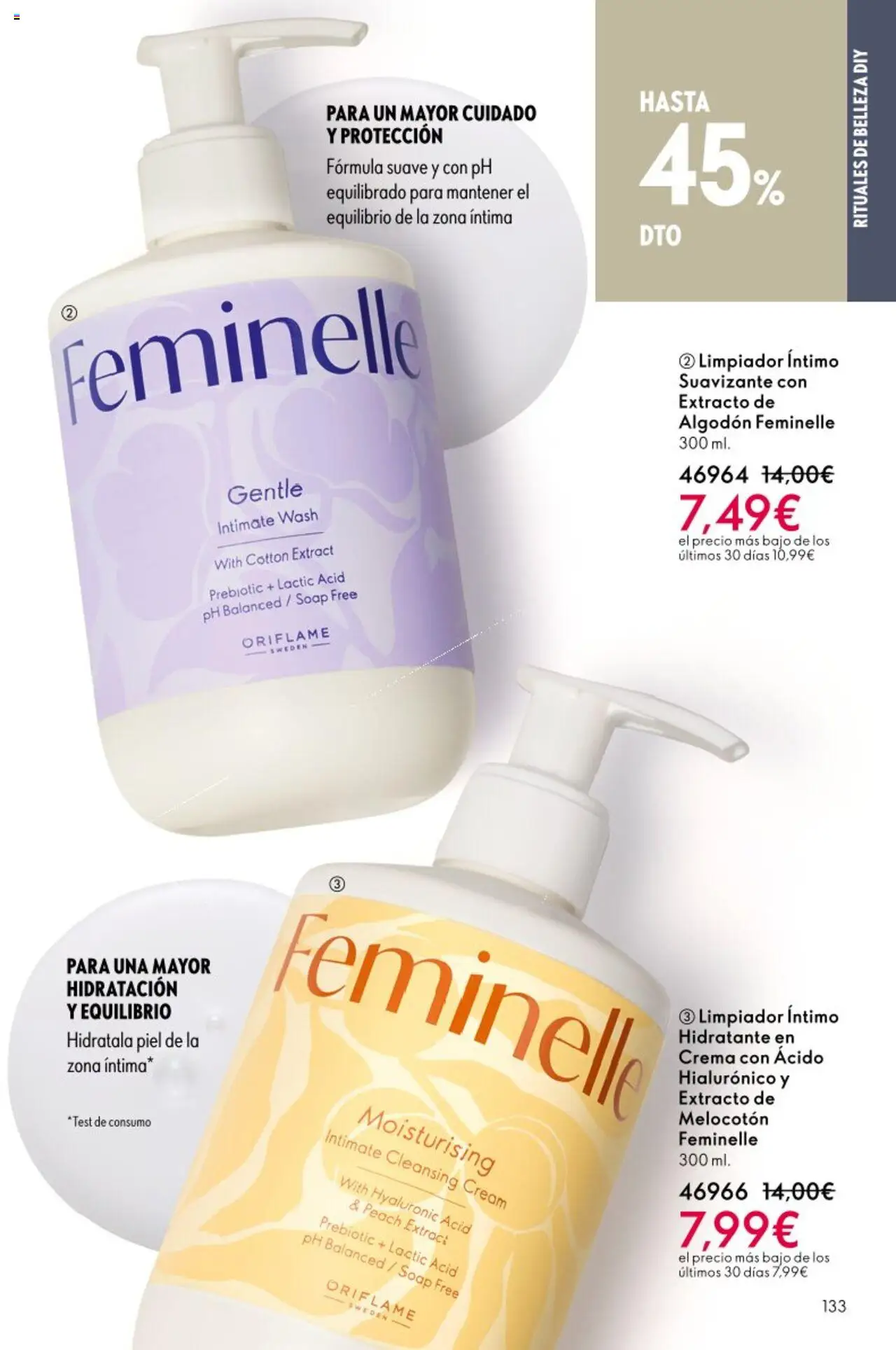 Oriflame - Catálogo Campaña 13 │ válido desde el 14.09.2025 | Página: 133 | Productos: Crema, Suavizante, Limpiador íntimo