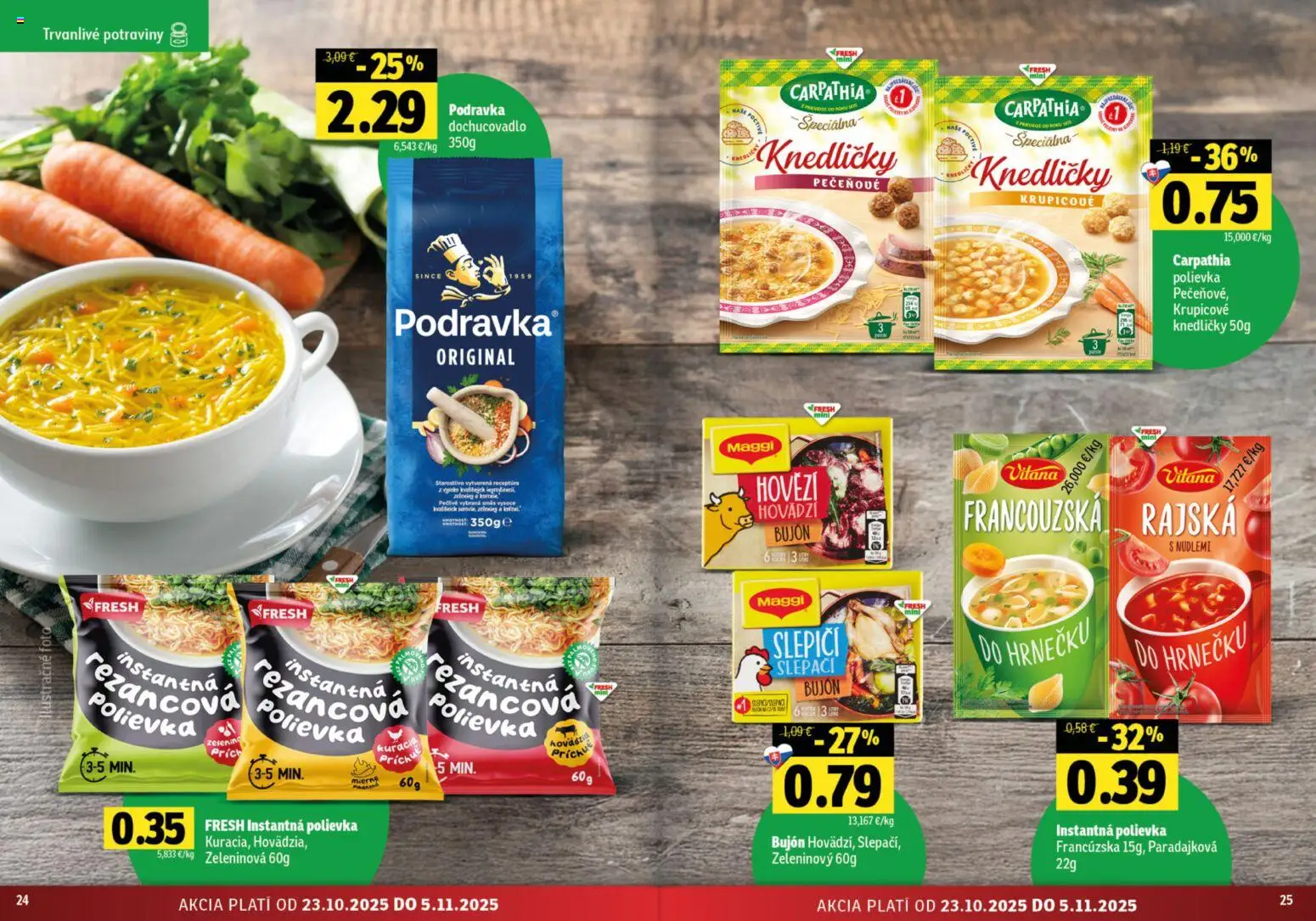 Nové Fresh akcie – leták je platný od 23.10.2025 | Strana: 13 | Produkty: Bujón