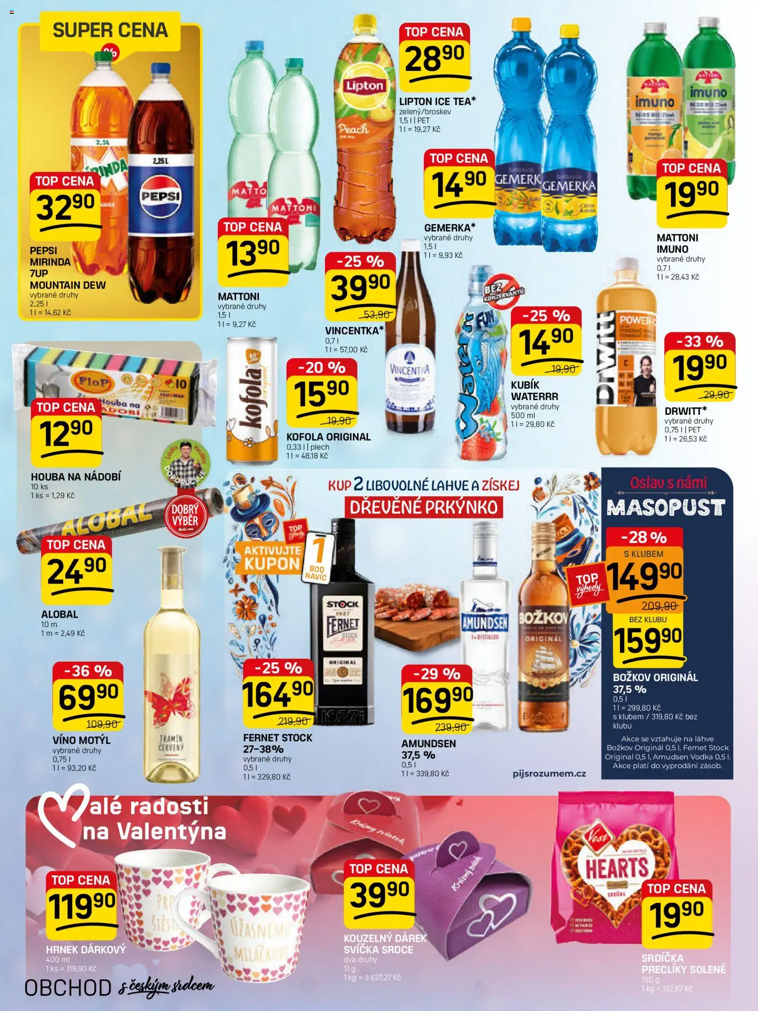 Flop leták - FlopTop od 04.02.2026 | Strana: 10 | Produkty: Mattoni, Drwitt, Fernet, Víno Motýl
