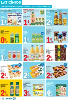 Pré-visualização E.Leclerc folheto válido de 05.03.2026 | Página: 8 | Produtos: Pudim, Manteiga, Chocolate, Sumo