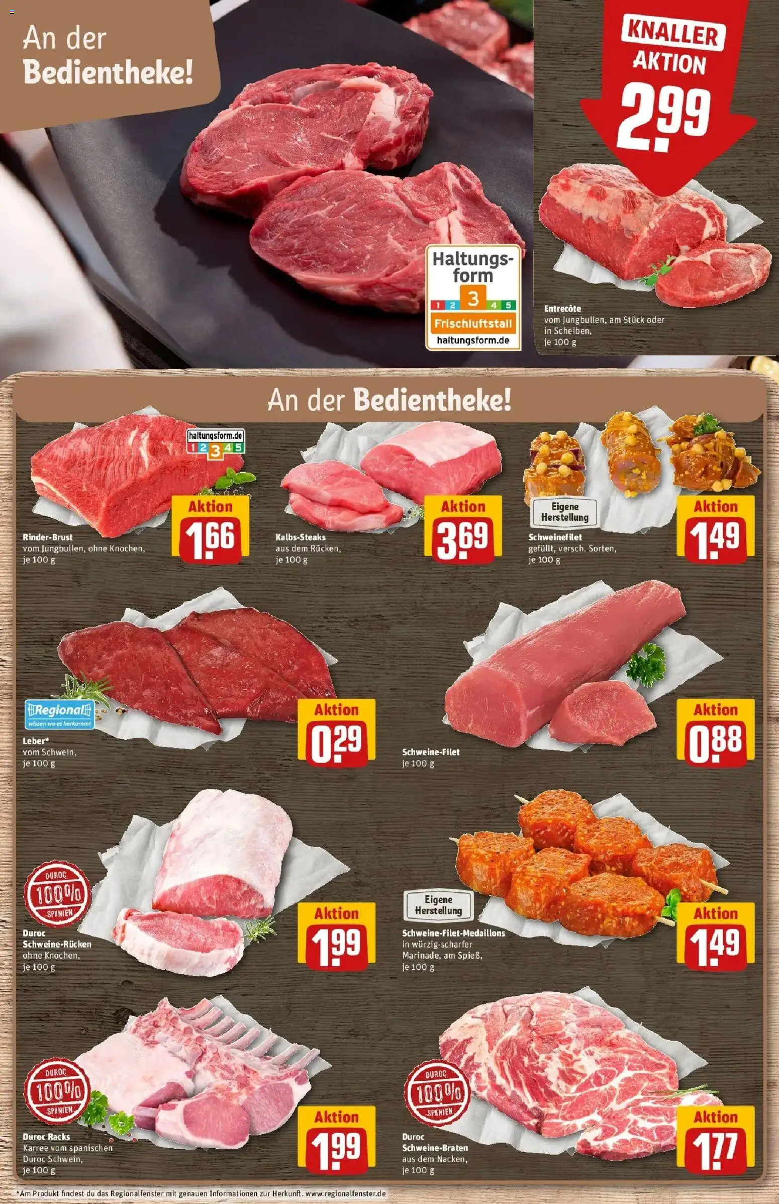Rewe Prospekt Uelzen	 – gültig ab 09.03.2026 | Seite: 9 | Produkte: Entrecote, Schweinefilet, Schweinerucken