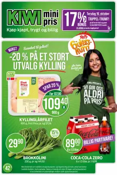 Forhåndsvisning av Kiwi kundeavis gyldig fra 13.10.2025
