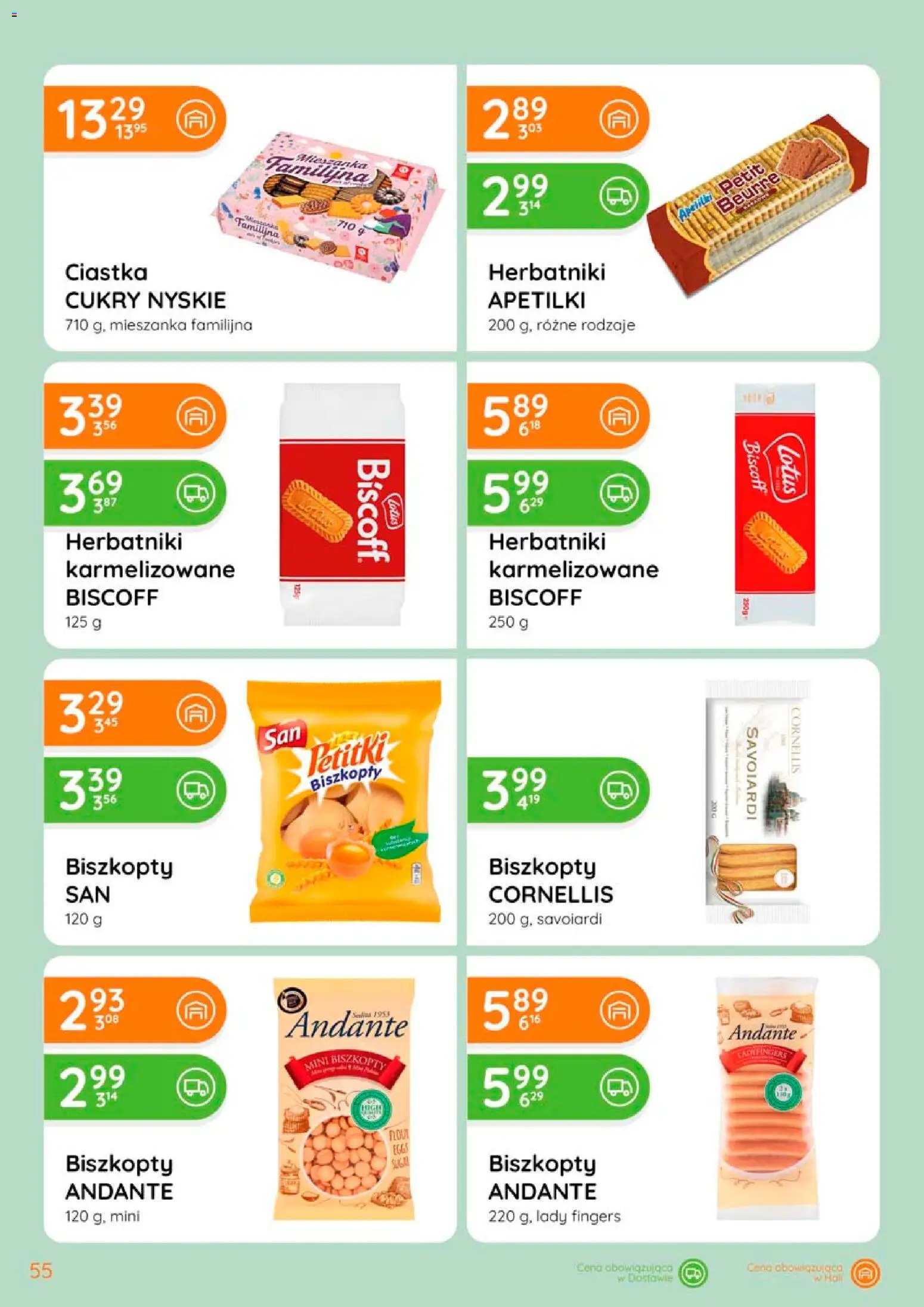 Eurocash gazetka od 02.04.2026 | Strona: 55 | Produkty: Herbatniki, Ciastka