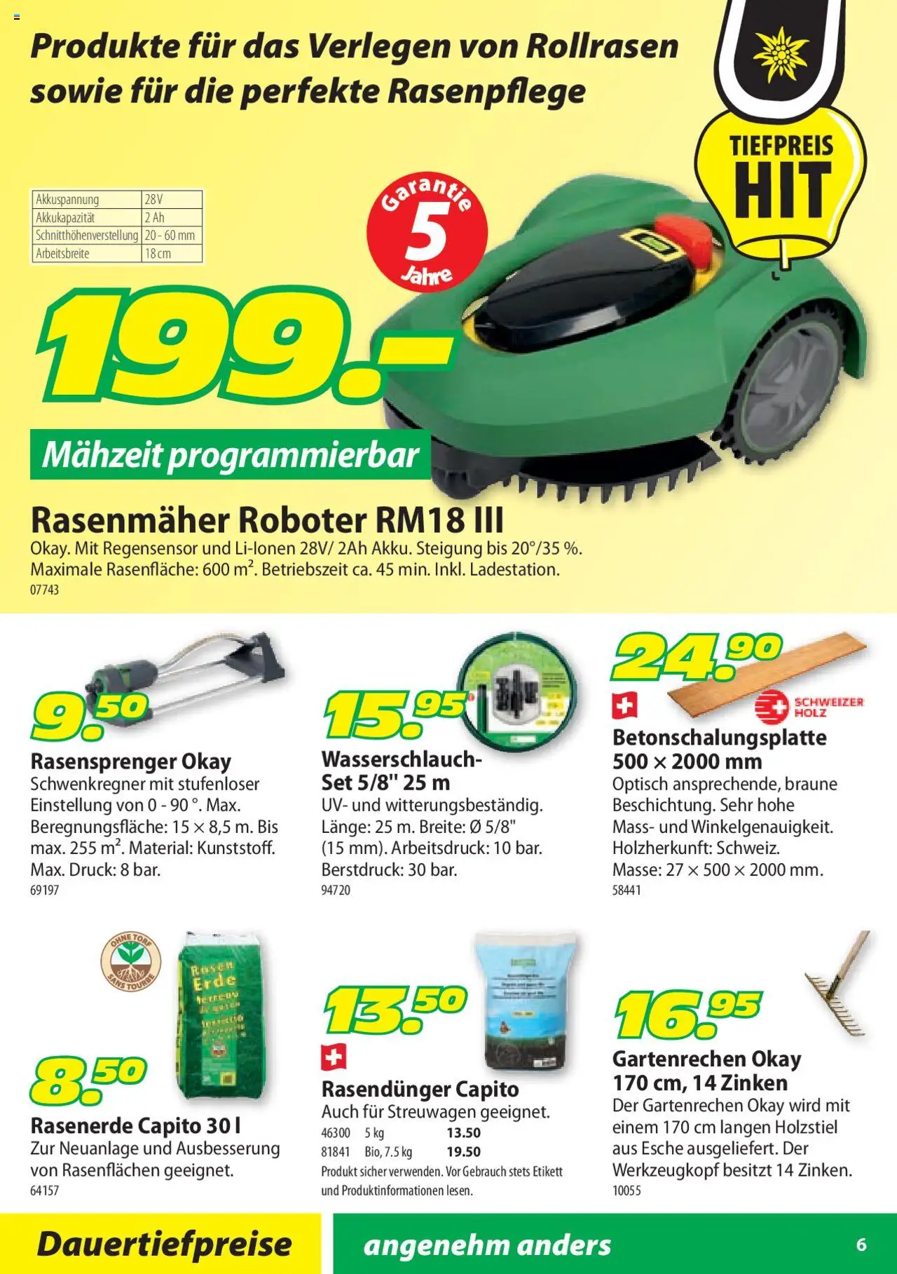 Landi Aktionen Rollrasen ab 04.02.2025 | Seite: 6 | Produkte: Roboter, Rasenmäher