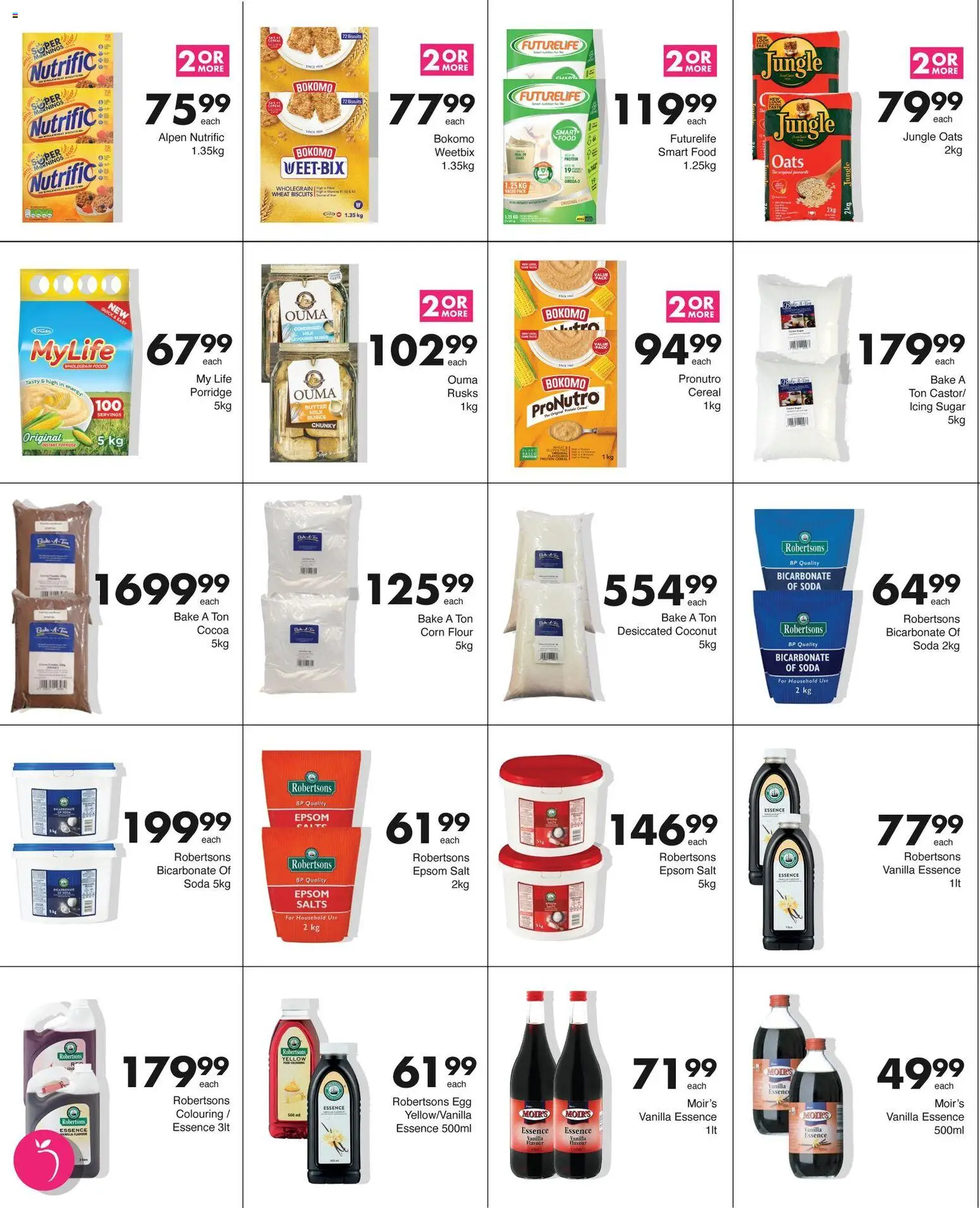 New Save catalogue – valid from 13.04.2026 | Page: 4 | Products: Detergente líquido, Rusks, Sugar, Peach