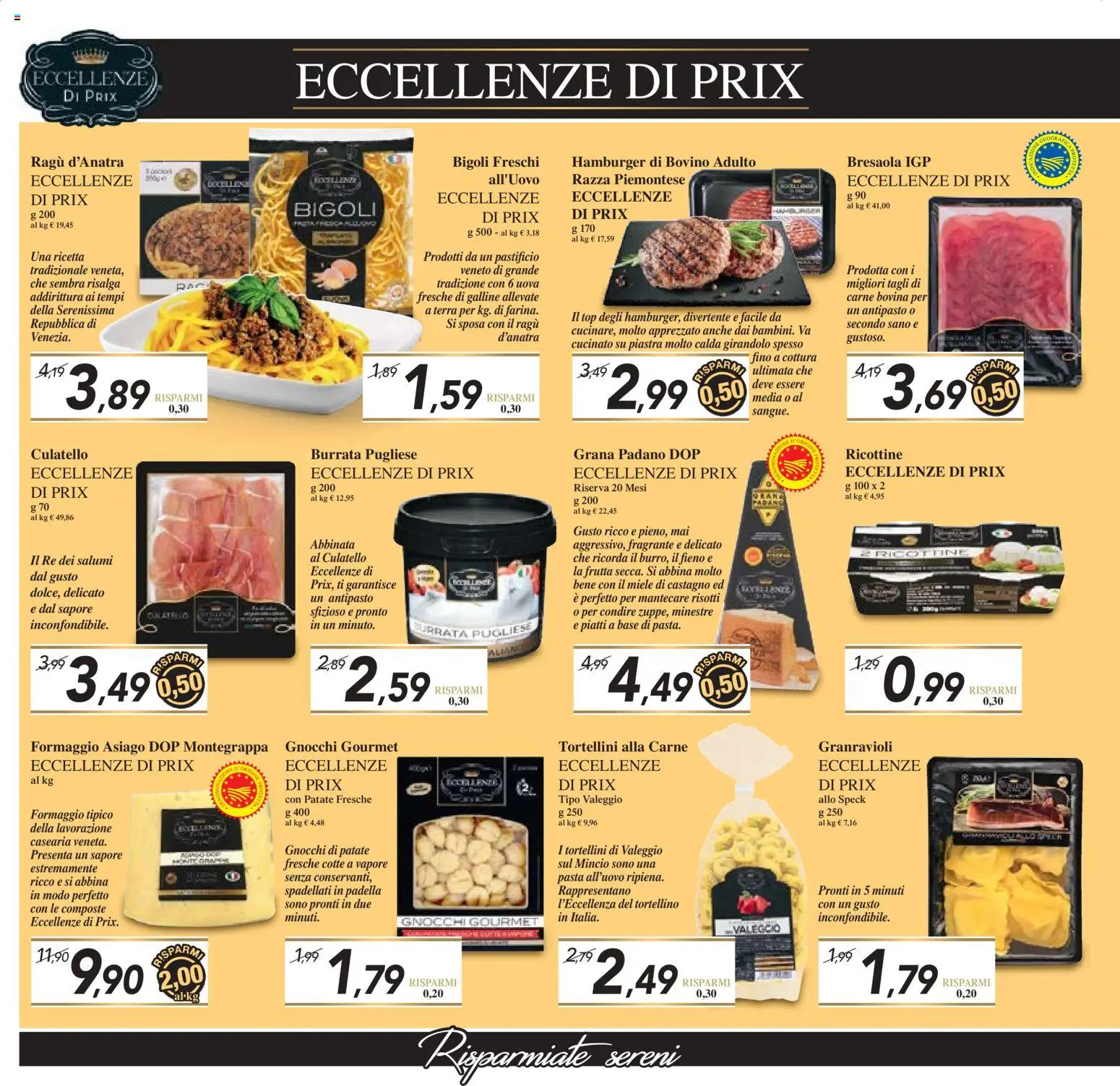 Volantino Prix del 27.03.2026 | Pagina: 13 | Prodotti: Bovino, Uova, Top, Pasta