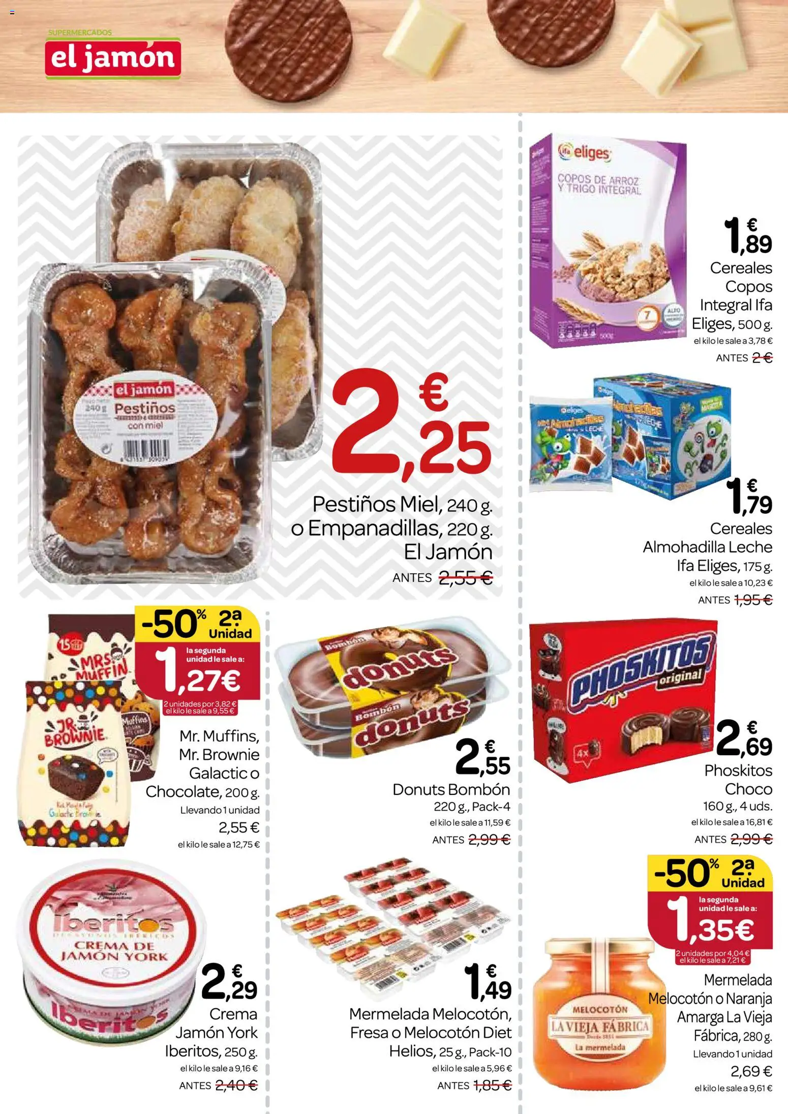 Supermercados El Jamón folleto │ válido desde el 26.02.2026 | Página: 14 | Productos: Ψηφιακή κάμερα, Cereales, Copos, Donuts