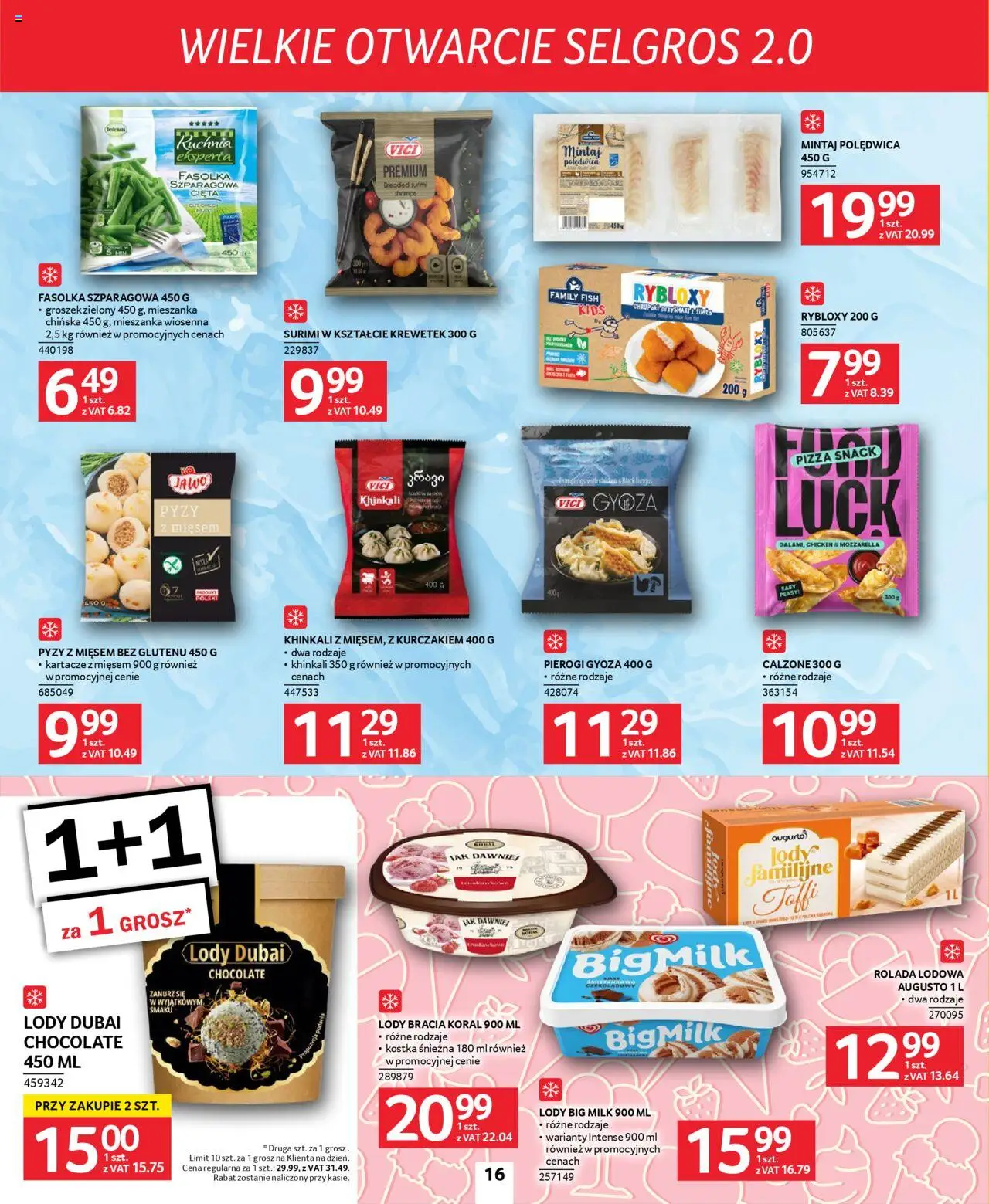 Selgros cash&carry Gazetka - Poznań markowe produkty od 09.10.2025 | Strona: 16 | Produkty: Mieszanka wiosenna, Pierogi, Big Milk, Mozzarella