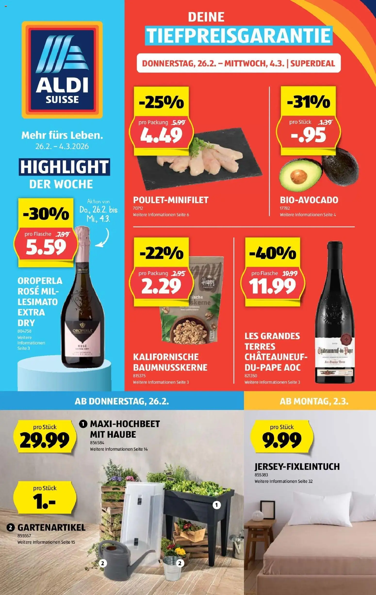Aldi - Aldi Suisse: Wochenangebote – gültig ab 26.02.2026 | Seite: 1