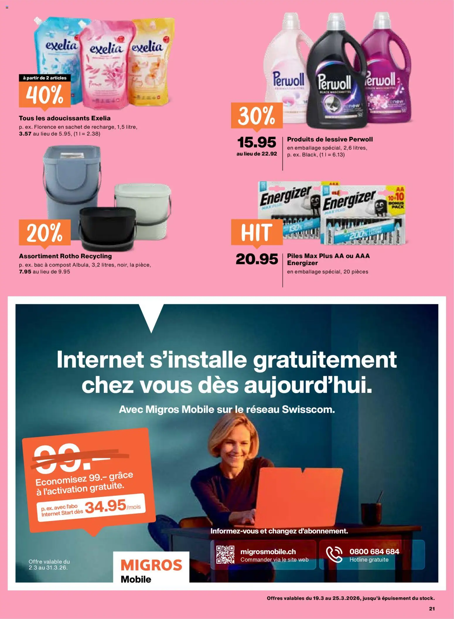 Migros aktionen FR – gültig ab 19.03.2026 | Seite: 21