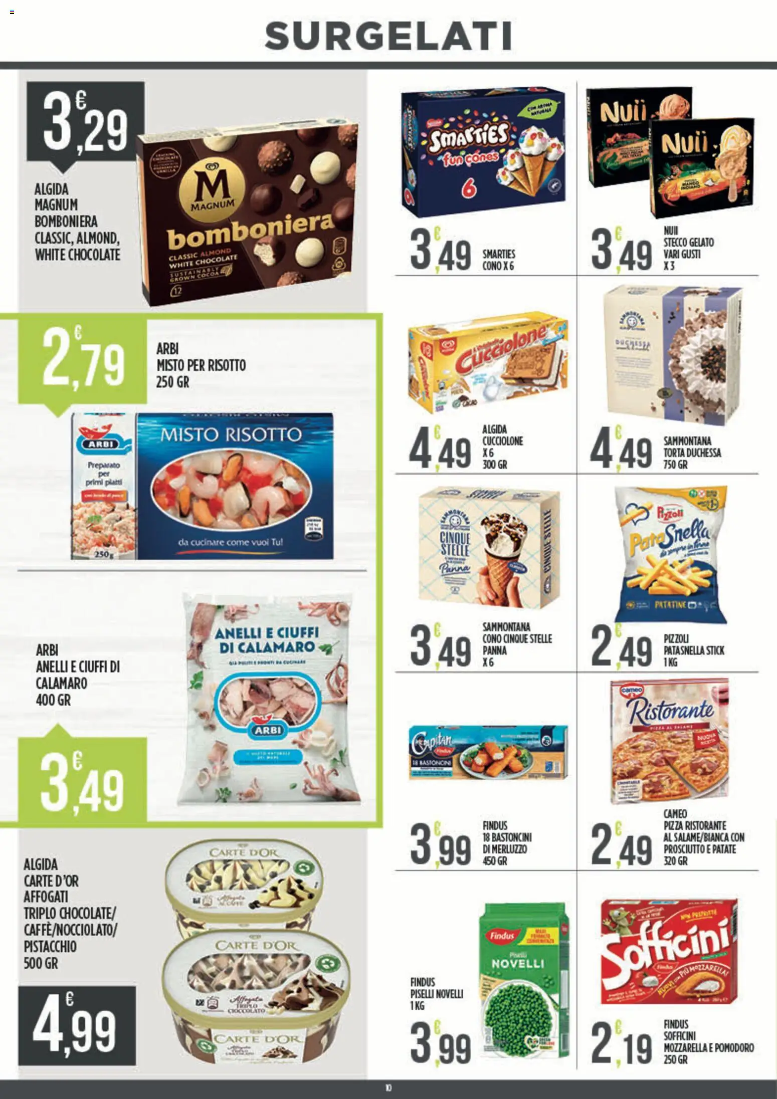 Volantino Euroesse del 07.04.2026 | Pagina: 10 | Prodotti: Merluzzo, Mozzarella, Pomodoro, Torta