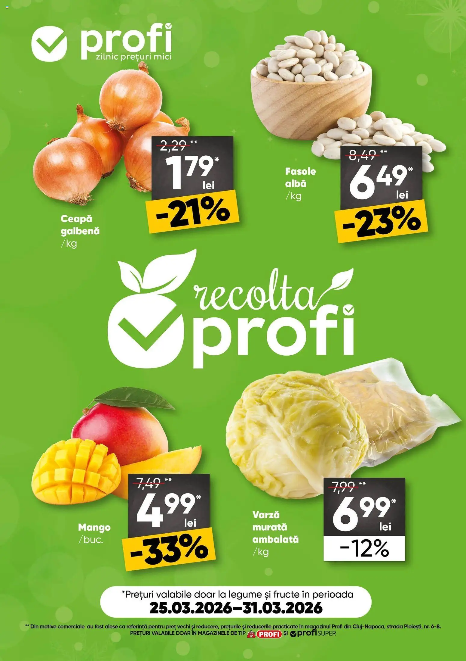 Noul catalog Profi – valabil de la 25.03.2026 | Pagină: 1 | Produse: Mici, Legume, Fructe, Mango