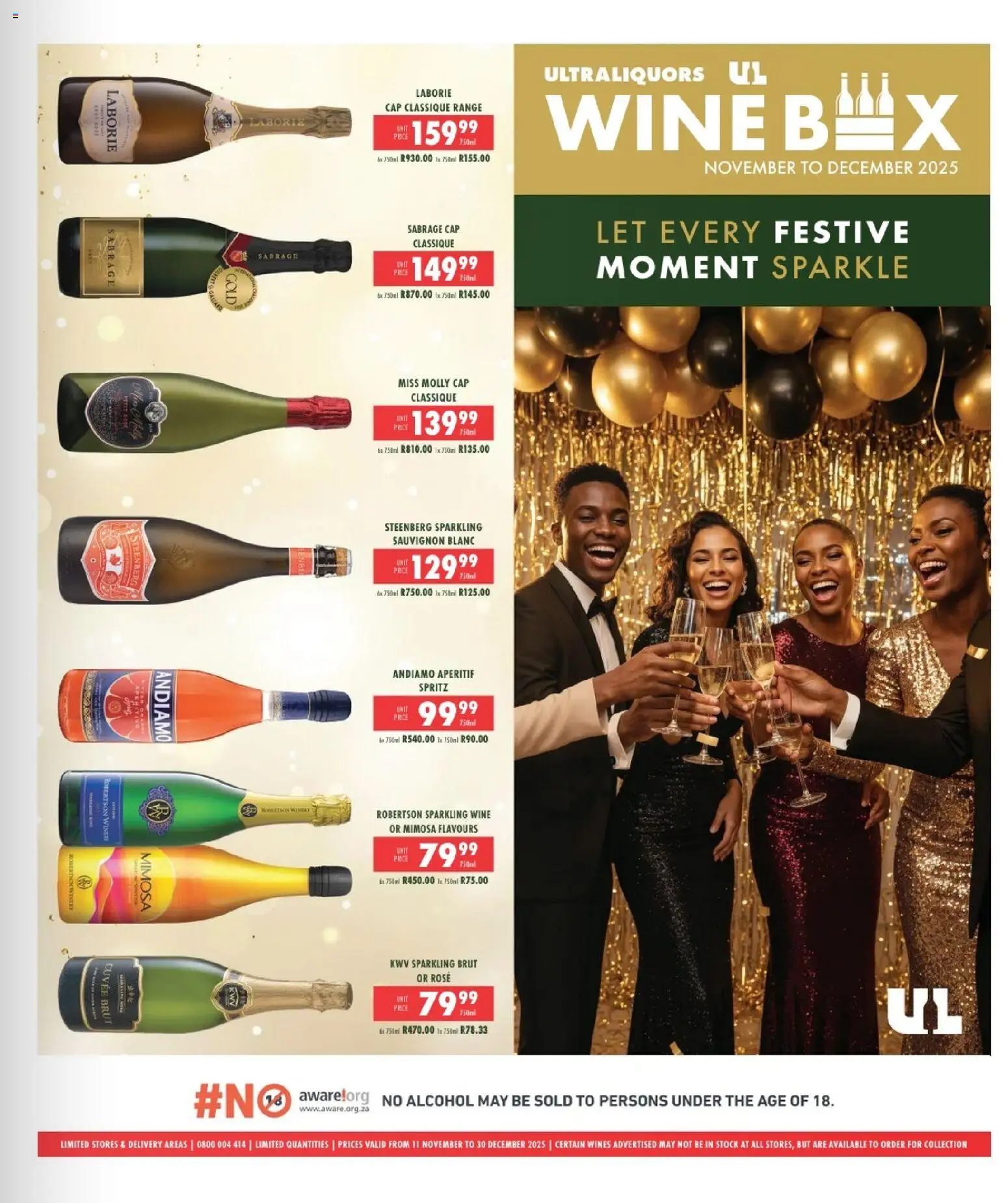 New Ultra Liquors catalogue – valid from 26.11.2025 | Page: 6 | Products: Cap, Wine, Stock