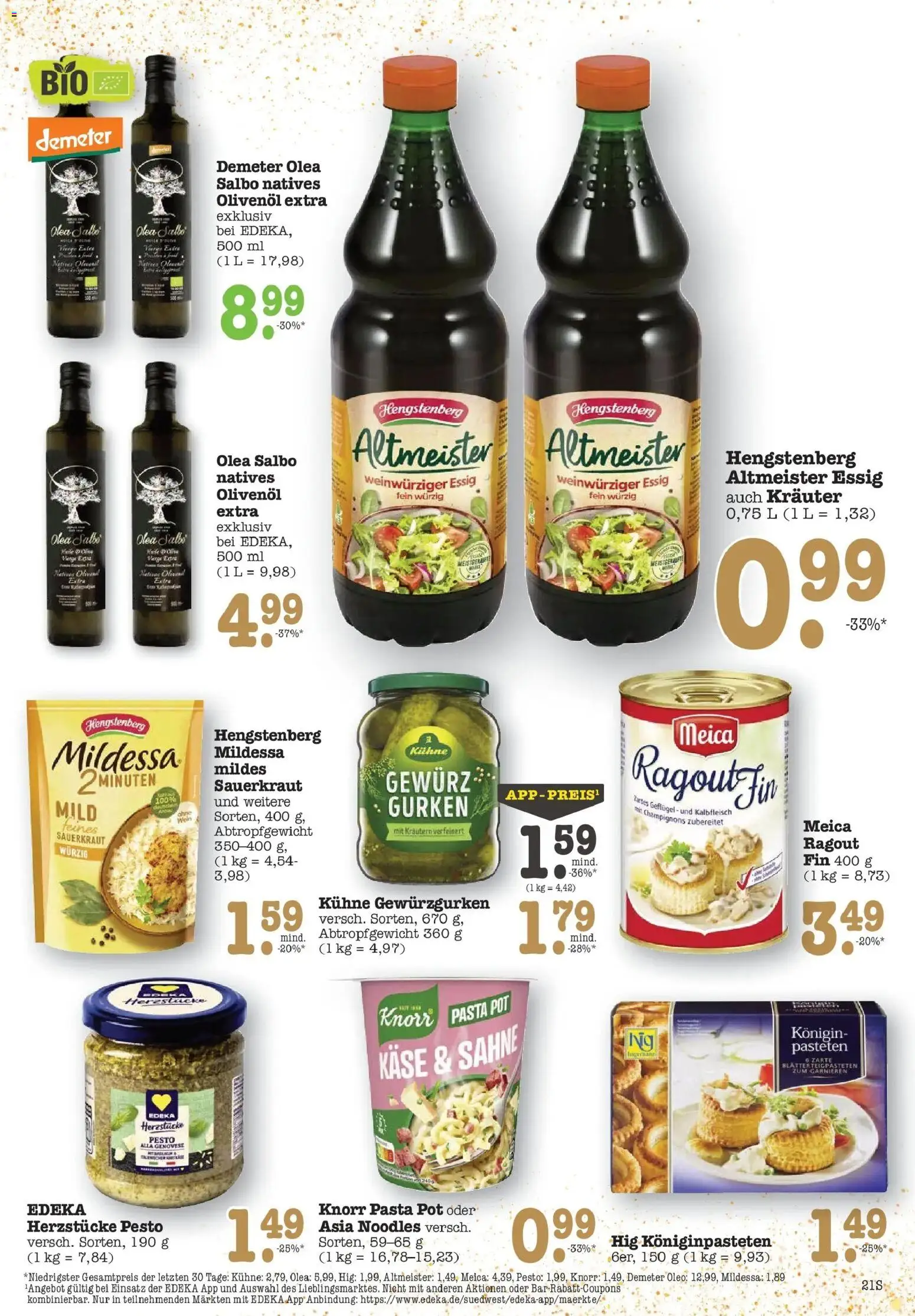 Edeka prospekt Offenbach	 – gültig ab 08.12.2025 | Seite: 21 | Produkte: Käse, Knorr, Meica, Pasta