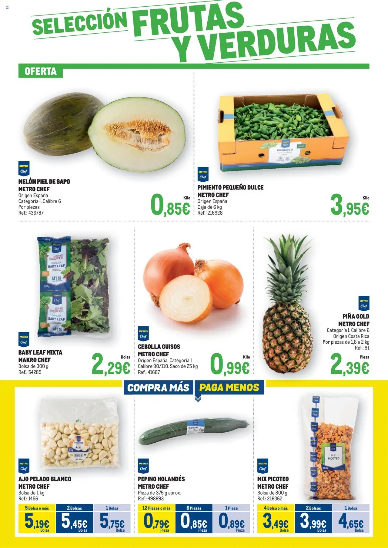 Makro - Fresco Andalucía 2 │ válido desde el 05.08.2025 | Página: 3 | Productos: Φορτιστής, Κάδος απορρυμάτων, Ensalada, Bolsa