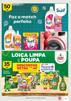 Pré-visualização Surf Amaciador de roupa, Amaciador de roupa Surf, 62 doses válido de 21.04.2026 | Página: 55