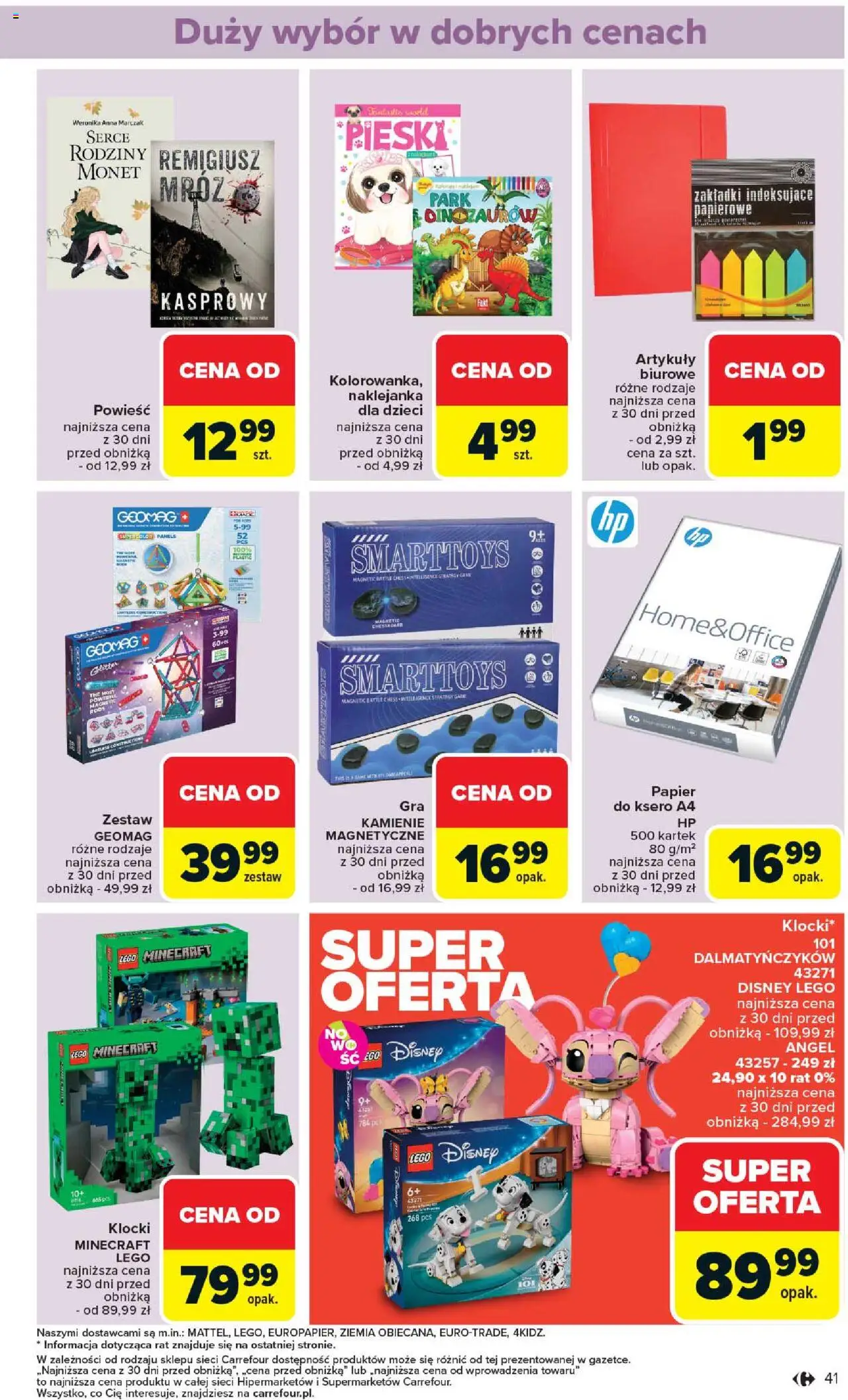 Carrefour Gazetka od 02.06.2025 | Strona: 43 | Produkty: Magnetic, Gra, Ziemia, Lego