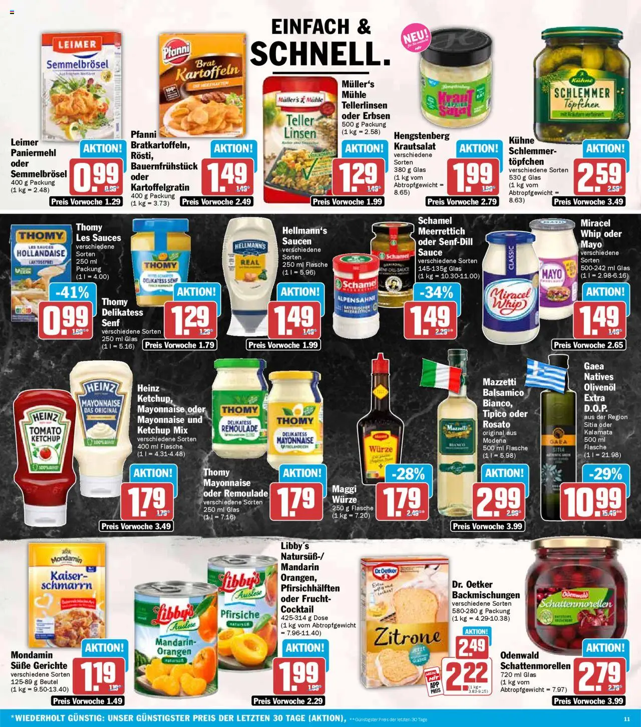 HIT - Sachsen - gültig ab dem 25.08.2025 | Seite: 11 | Produkte: Mayonnaise, Zitrone, Ketchup, Erbsen