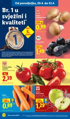 Mrkva, kg (pakiranje) - Pregled kataloga iz trgovine Lidl, vrijedi od 20.04.2026 | Stranica: 2