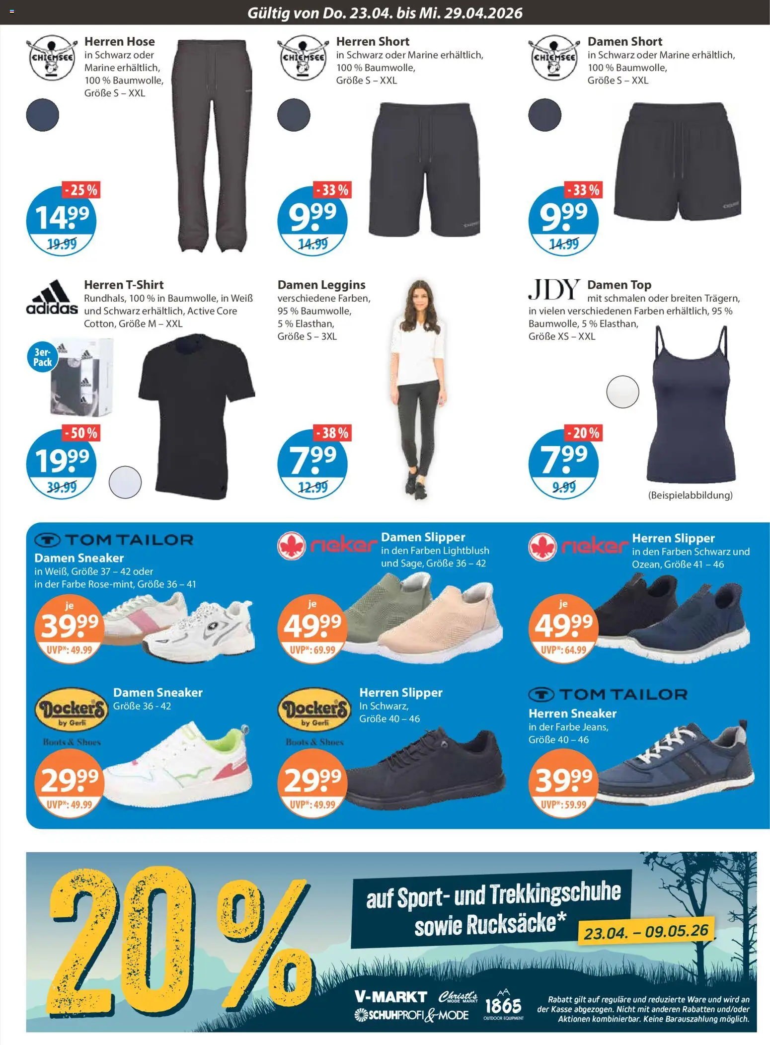V-Markt München – gültig ab 23.04.2026 | Seite: 23 | Produkte: Top, Hose